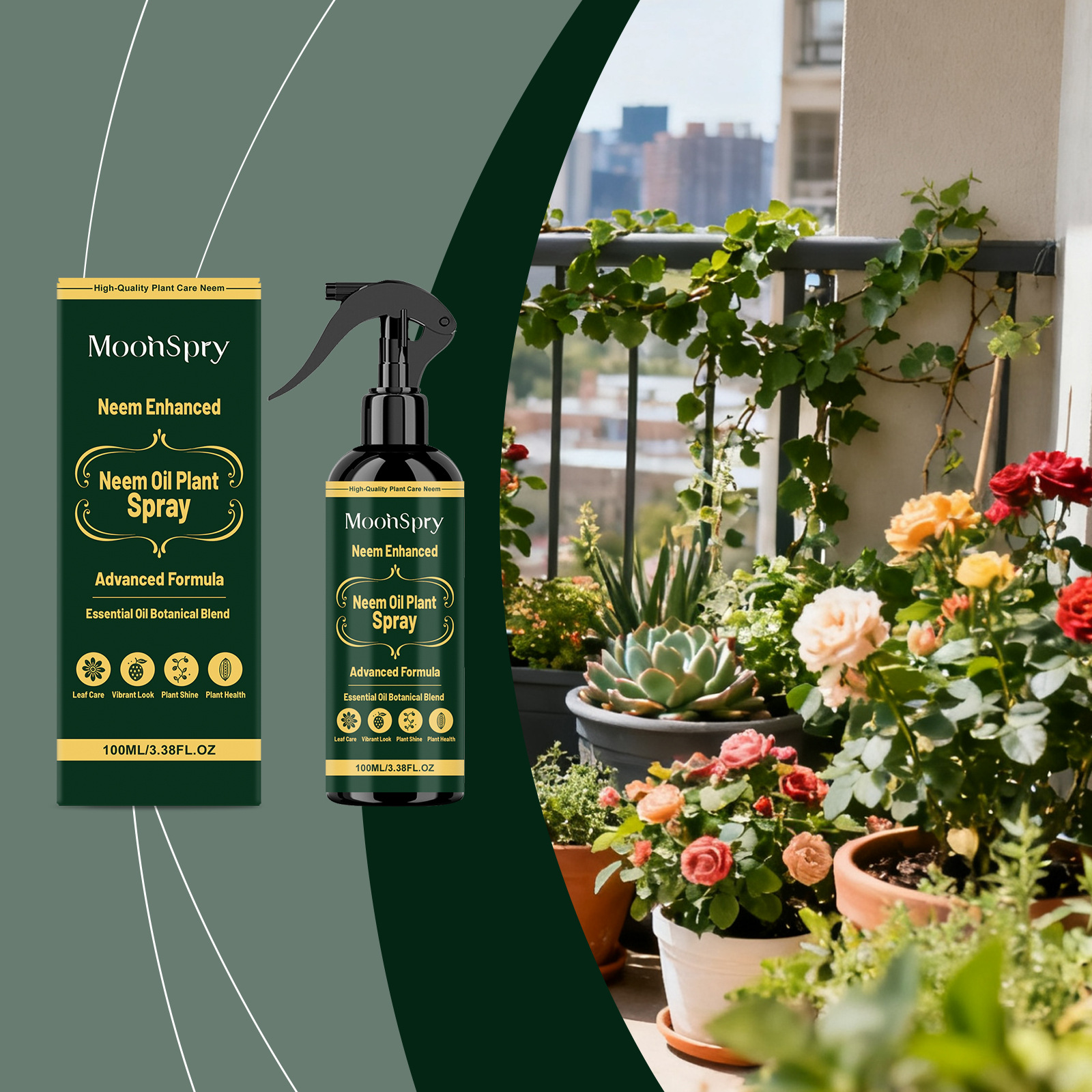 Neemöl-pflanzenspray – Sanft Und Praktisch Für Unterwegs, Für Die Tägliche Pflanzenpflege Und Nährstoffergänzung – 100 Ml -- Biemmedue