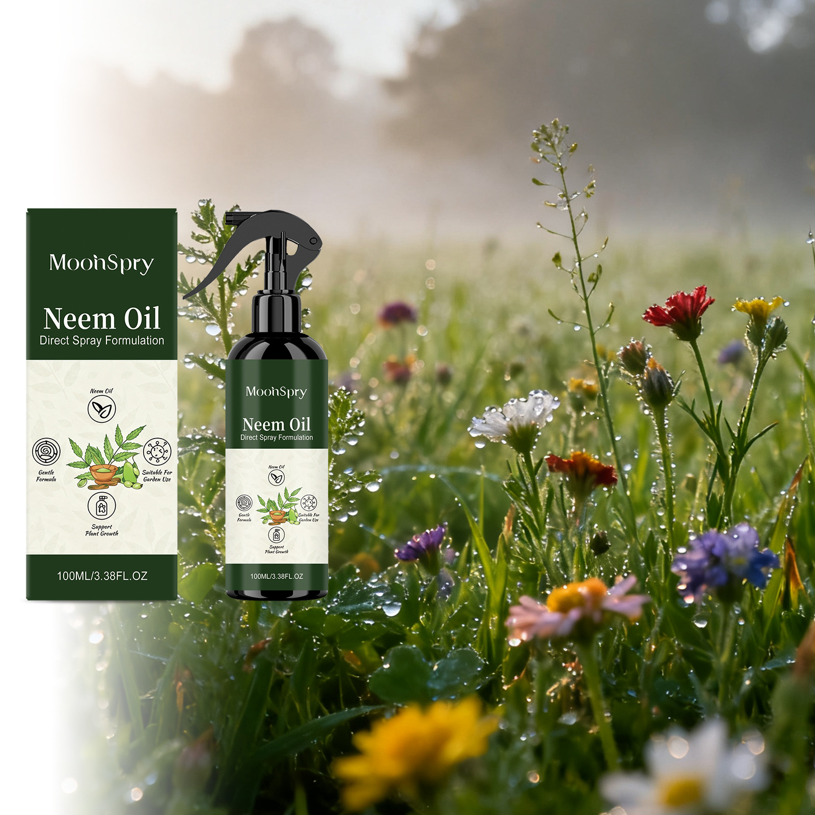 Neemöl-pflanzenspray – Tragbares Pflanzenspray, Ergänzt Die Pflanzennährstoffe, Geeignet Für Die Gartenpflege – 100 Ml -- De