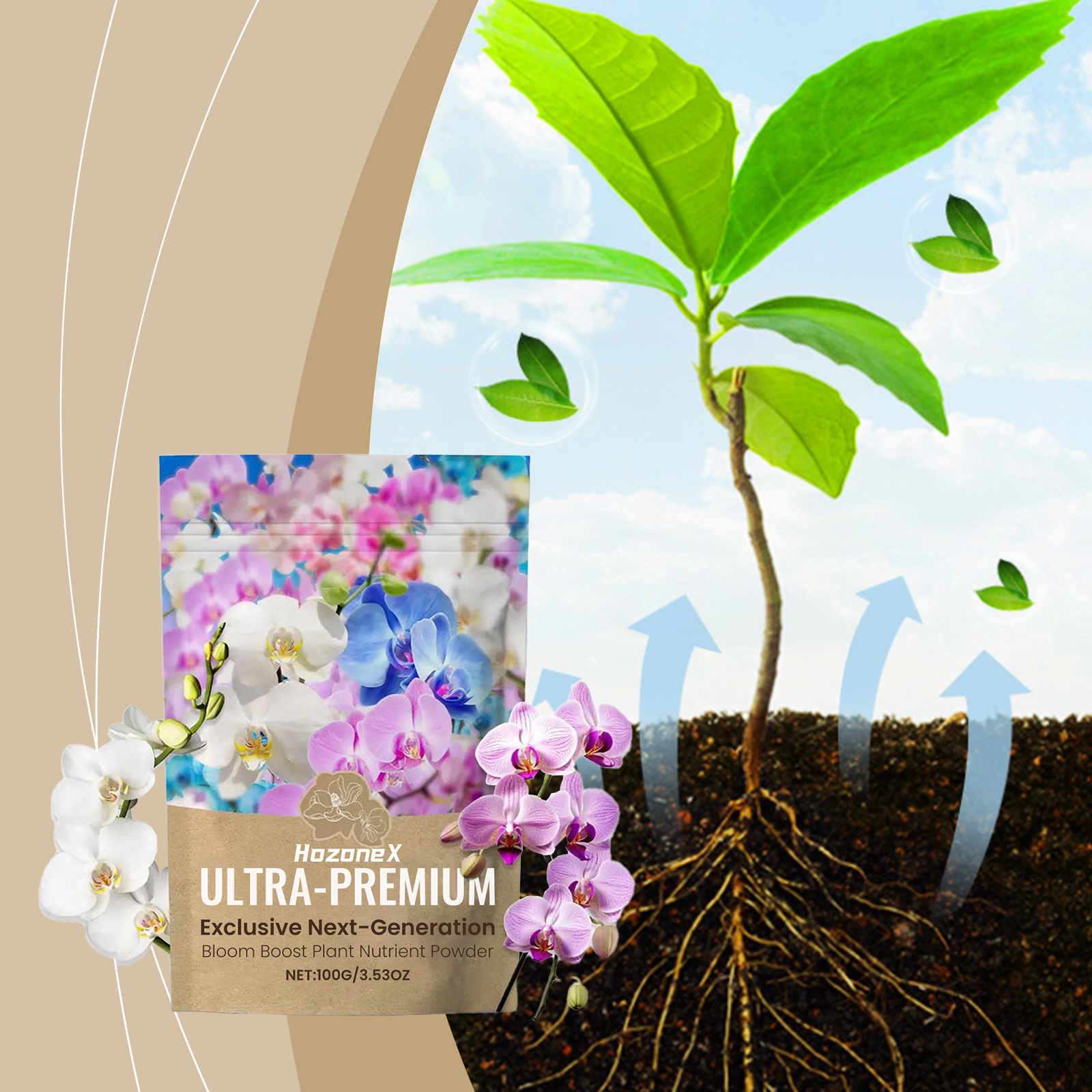 Pflanzennährstoffpulver Für Blumen, Kräuter Und Pflanzen Ergänzt Die Bodennährstoffe Geeignet Für Topfpflanzen Im Haus – 100 G -- Biemmedue