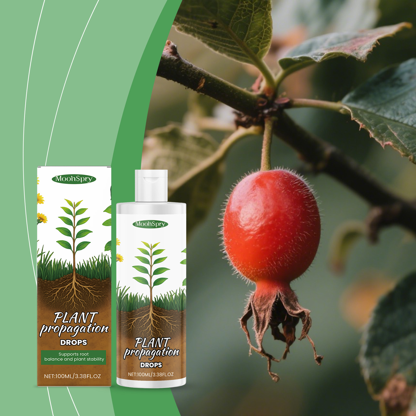 Pflanzennährstofftropfen Fördern Das Wurzelwachstum Und Sind Ein Universelles Feuchtigkeits- Und Nährstoffmittel Für Den Blumenanbau – 100 Ml -- Biemmedue