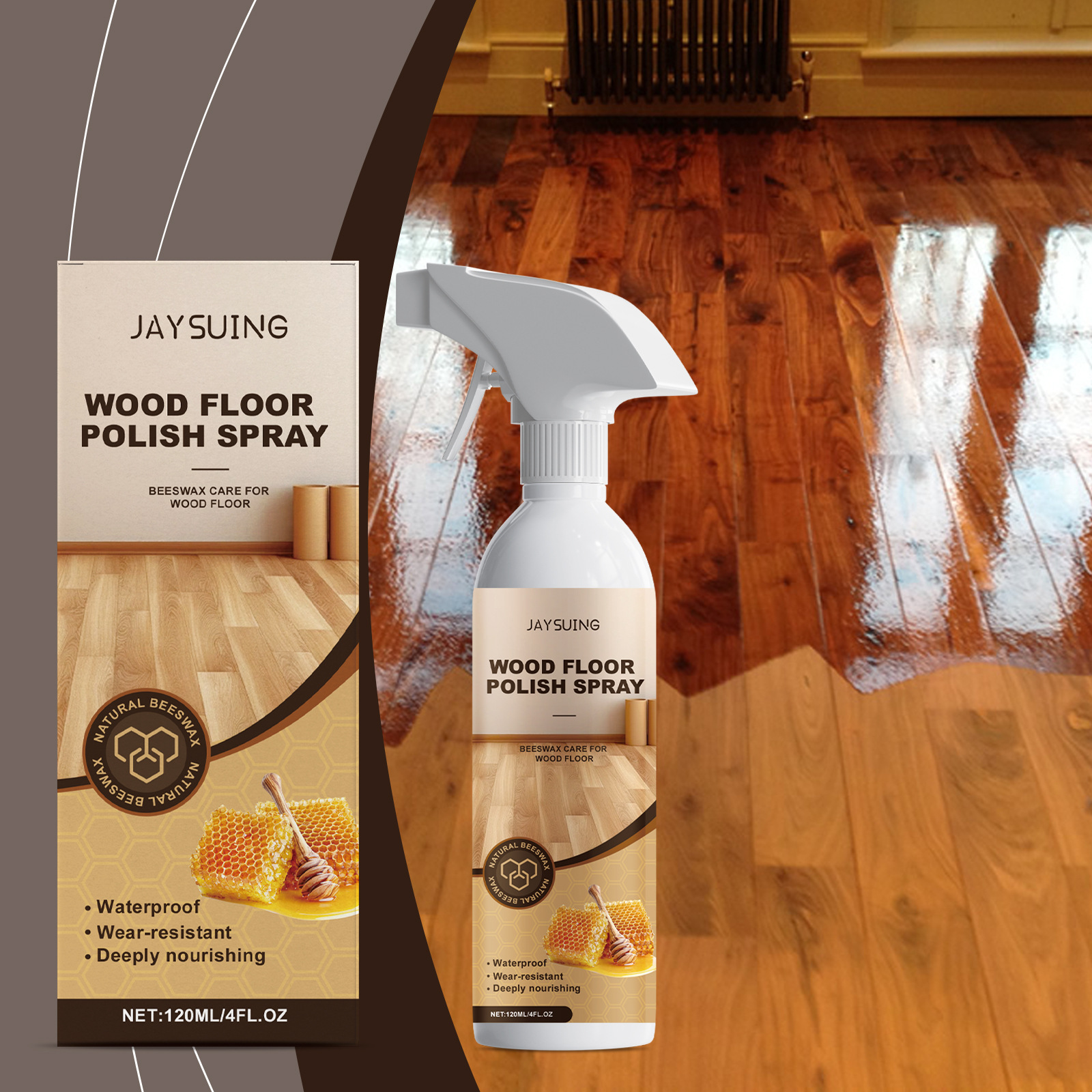 Pflegespray Für Holzböden – 120 Ml (reinigung, Polieren, Kratzerschutz Und Pflege Von Holzböden) -- De