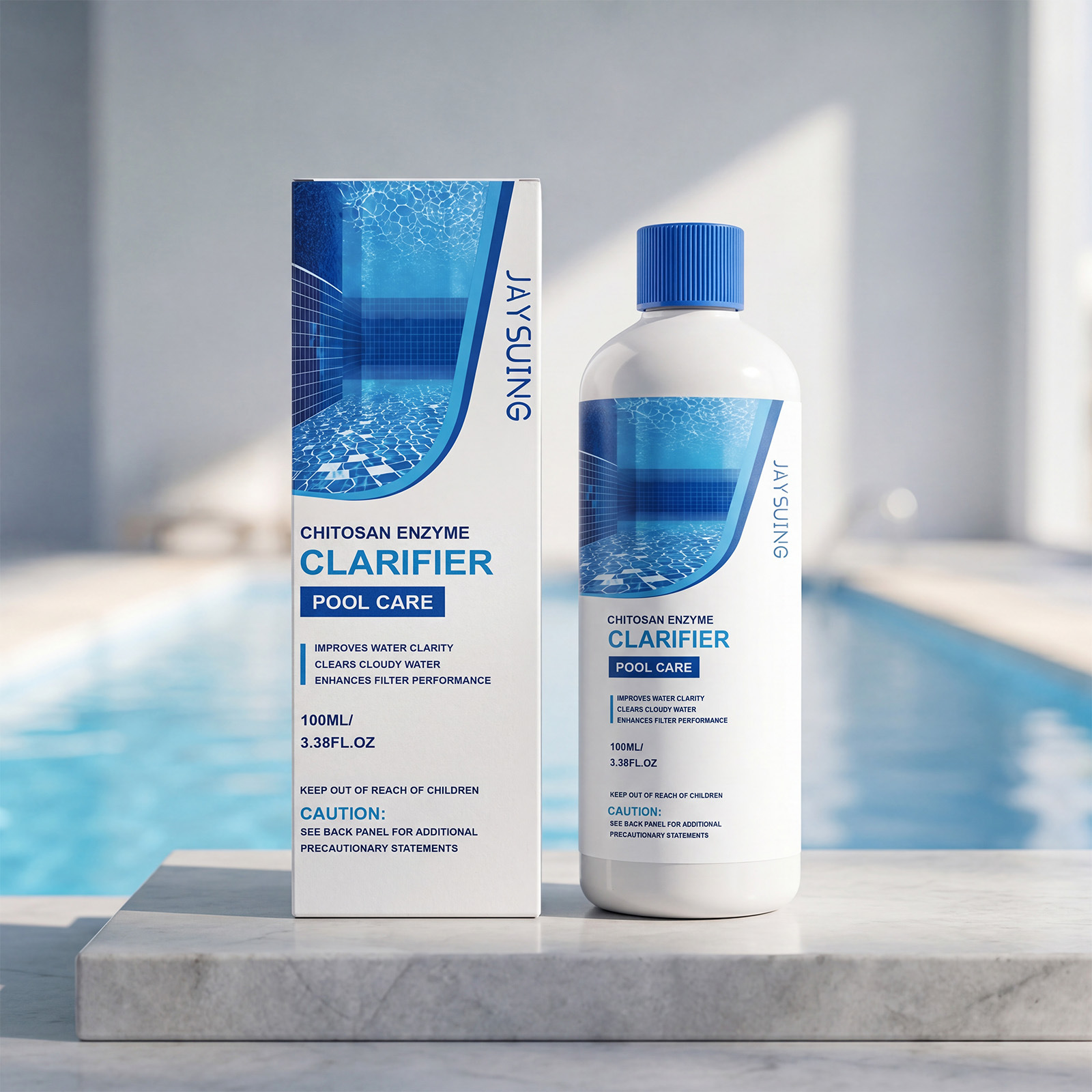 Poolwasserklärer Mit Sanfter Formel Zur Bekämpfung Von Trübungen Und Erhaltung Klaren Wassers – 100 Ml -- De