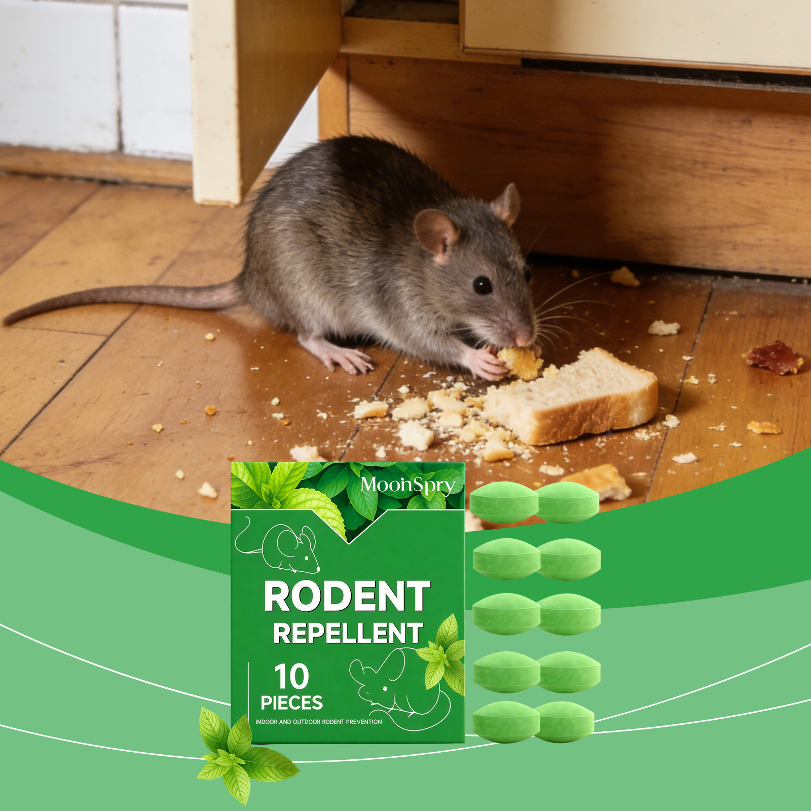 Rattenabwehrpellets Für Den Täglichen Schutz Vor Nagetieren, Verhindern Das Anknabbern Von Möbeln Und Verströmen Einen Dezenten, Frischen Duft. – 10 Stück -- Biemmedue