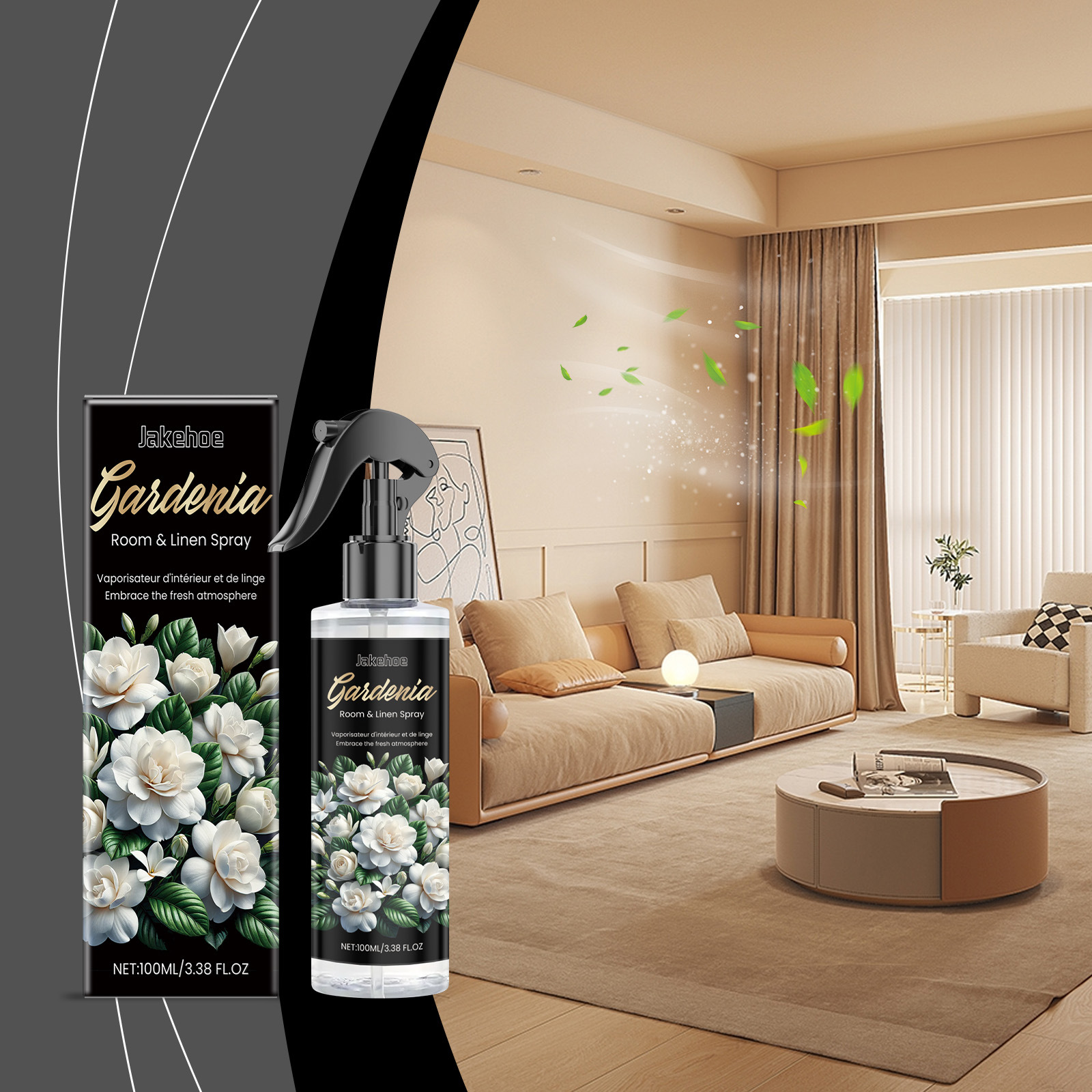 Raumlufterfrischer-spray (gardenia): Reinigt Und Erfrischt Die Raumluft Kontinuierlich Mit Diesem 100-ml-spray. -- De