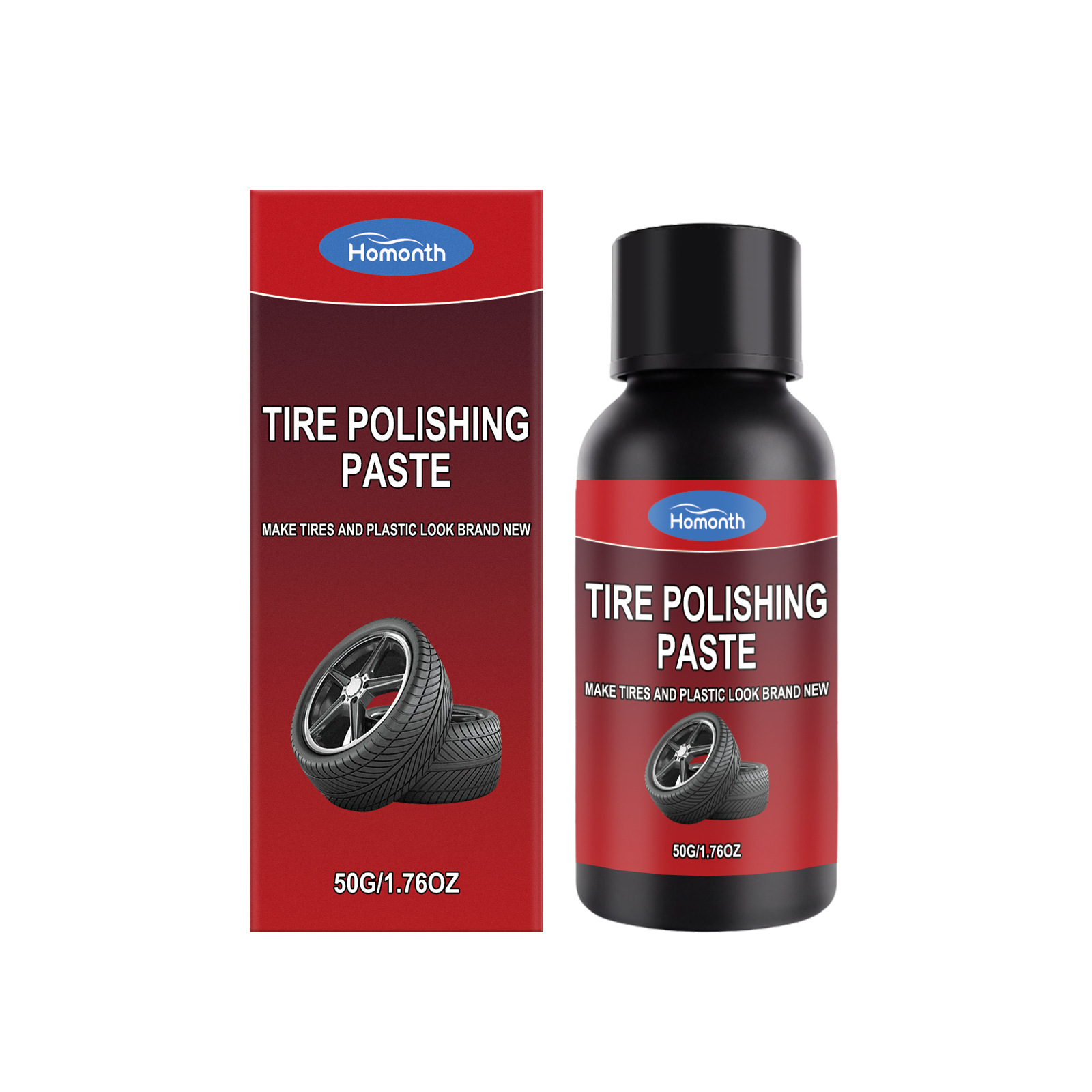 Reifenpolierpaste Für Autoreifen – Reinigung, Glanzverbesserung Und Regelmäßige Pflege/aufbereitung – 50 G -- De