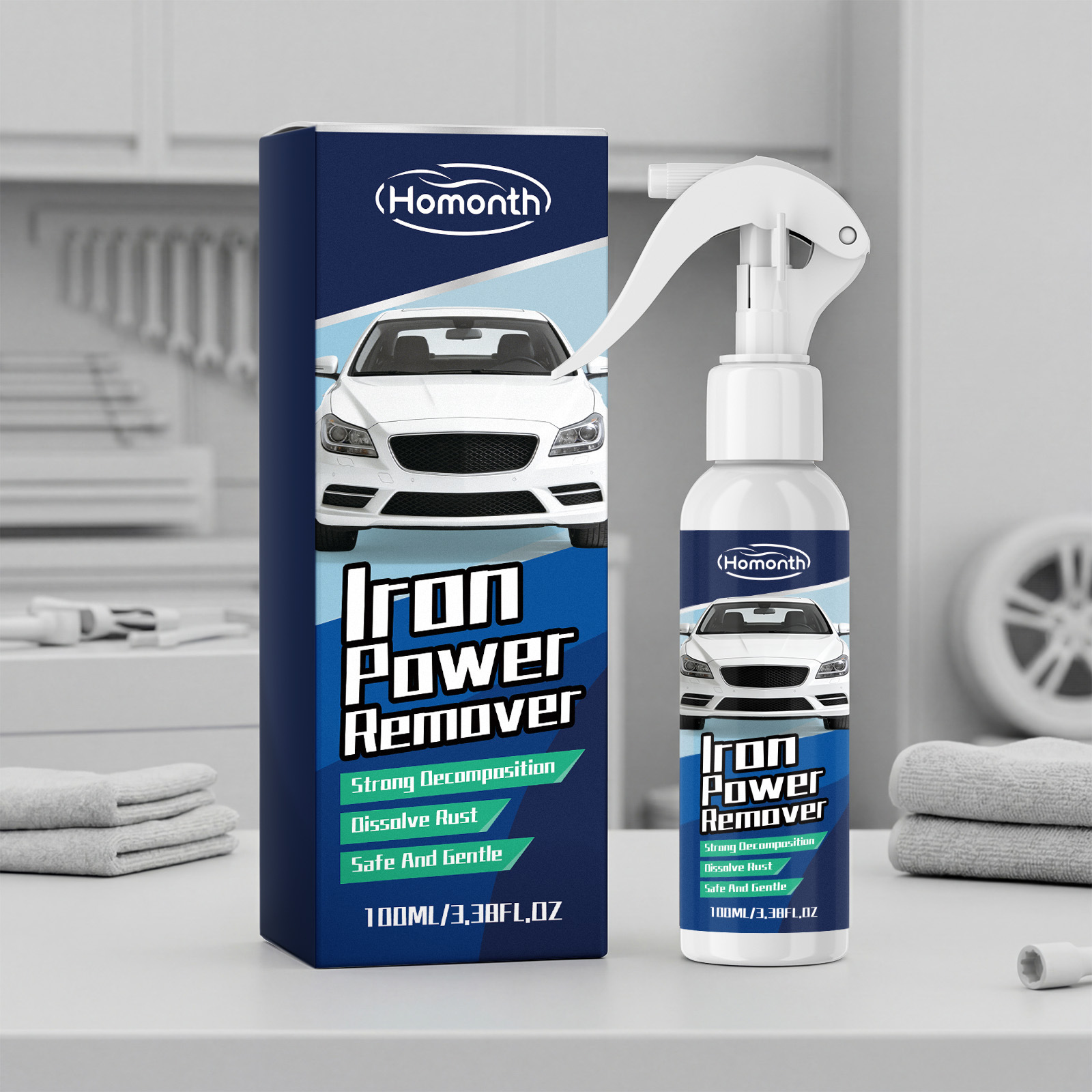 Rostentferner-spray – Sanfte Rostentfernung Und Reinigung Von Metallen, Tägliche Pflege, Reinigungs- Und Glanzschutzspray – 100 Ml -- Biemmedue