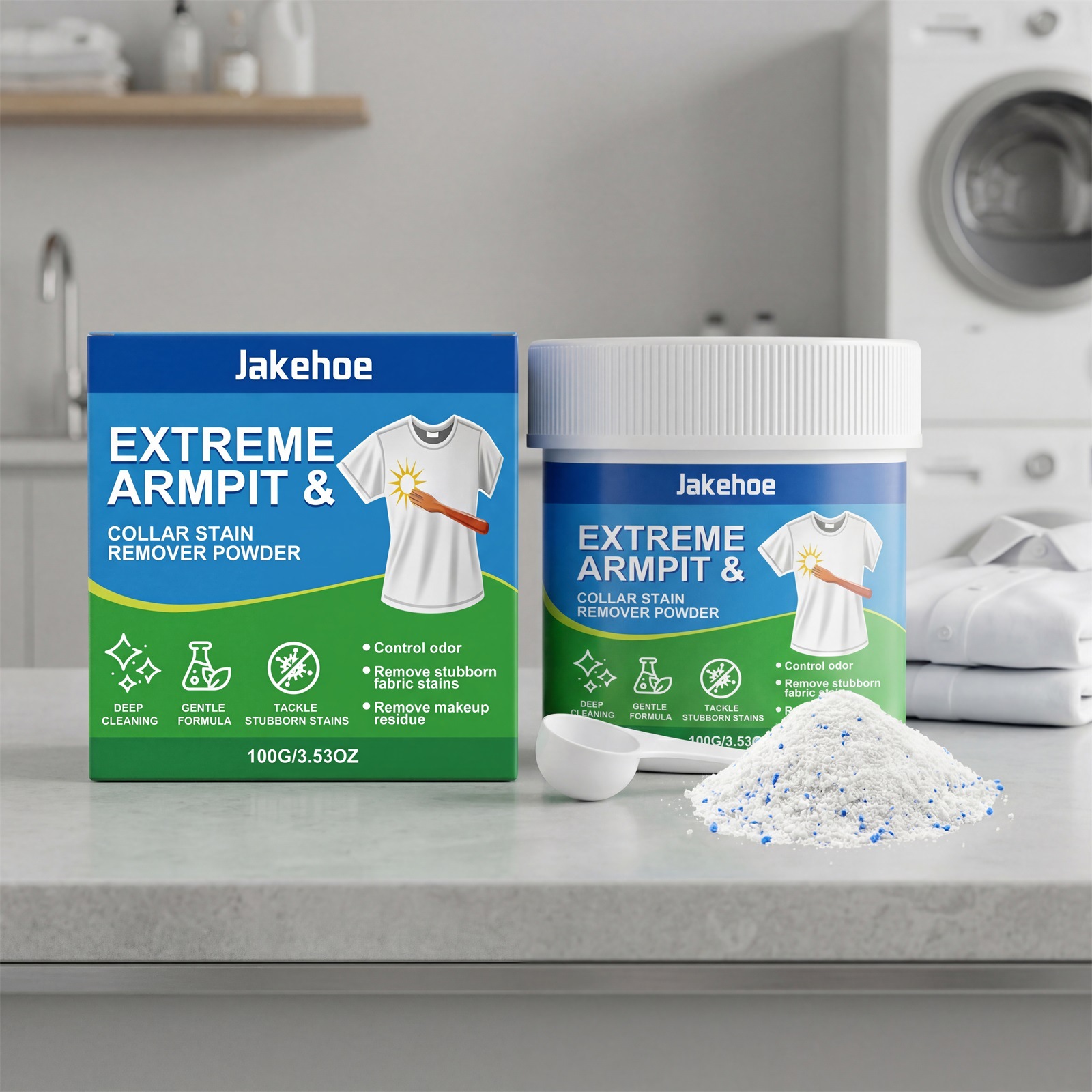 Sanfte Formel, Natürlich Duftend, Täglicher Fleckenentferner Für Die Achseln – 100 G X 1 + 1 Löffel -- De