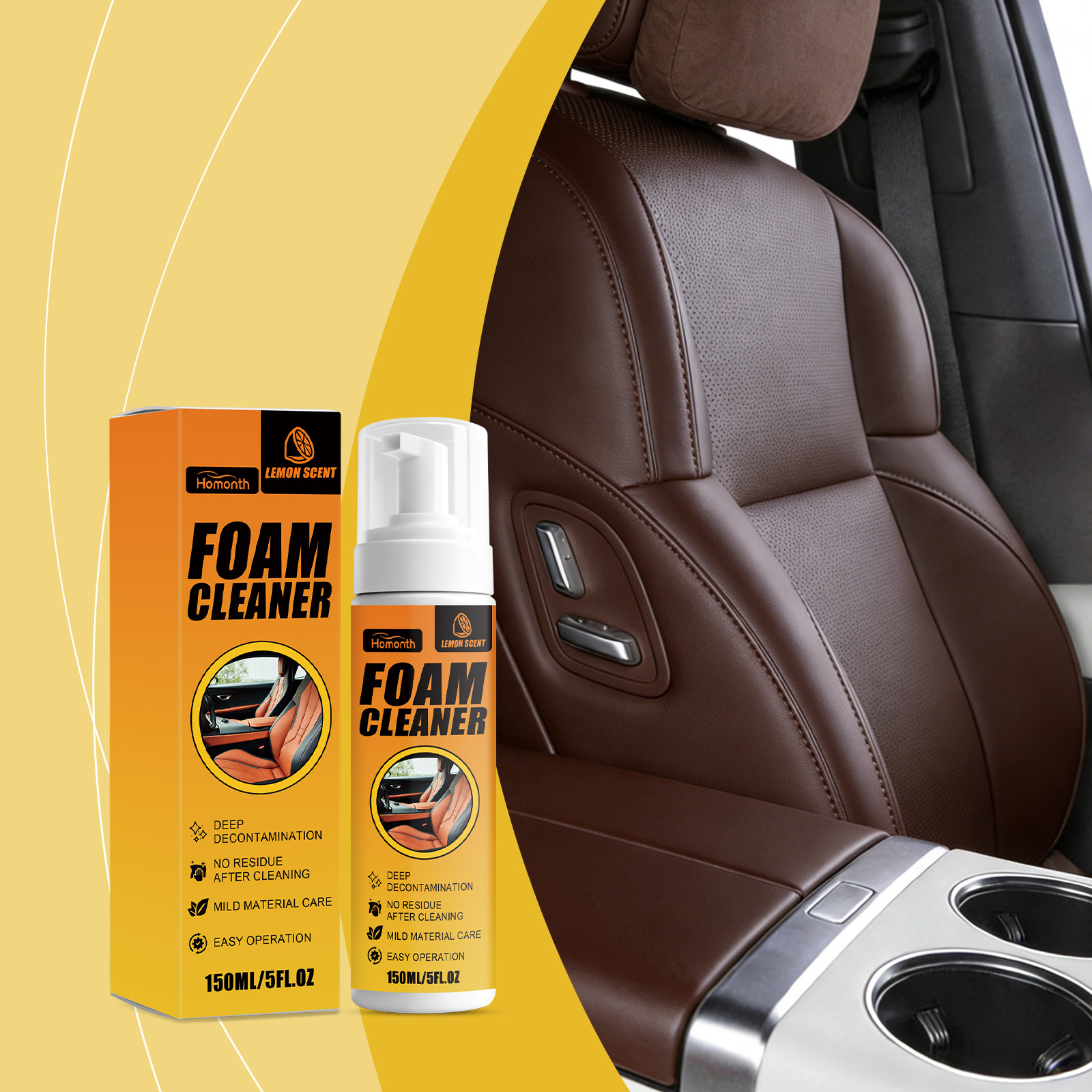 Schaumreiniger Für Autositze - 150 Ml (reinigung, Aufbereitung Und Tägliche Pflege) -- De