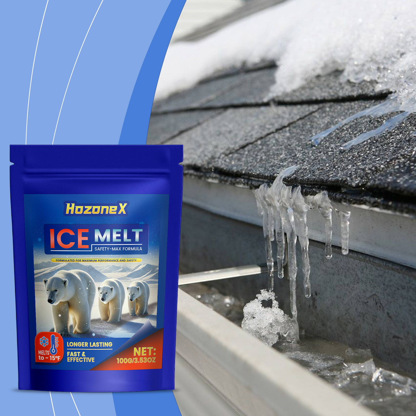 Schnee- Und Eisschmelzmittel, Geeignet Zum Räumen Von Straßen Und Rasenflächen, Umweltfreundlich, Frostschutzmittel, Spezialreinigungs- Und Schneeschmelzmittel – 100 G -- Biemmedue