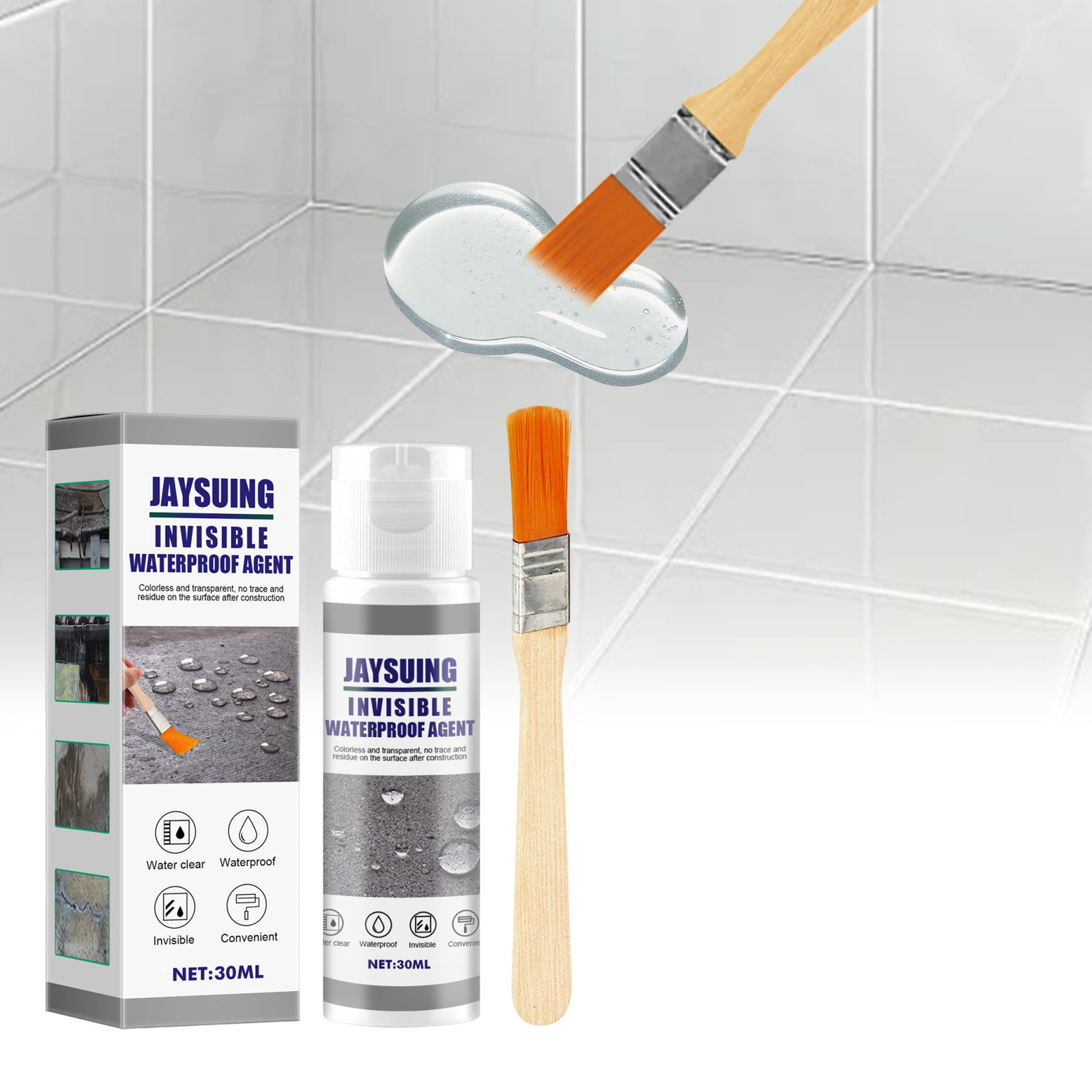Transparente, Wasserdichte, Selbstsprühende Mehrzweck-dichtmasse Für Außenwände Und Dächer – 30-ml-set -- De