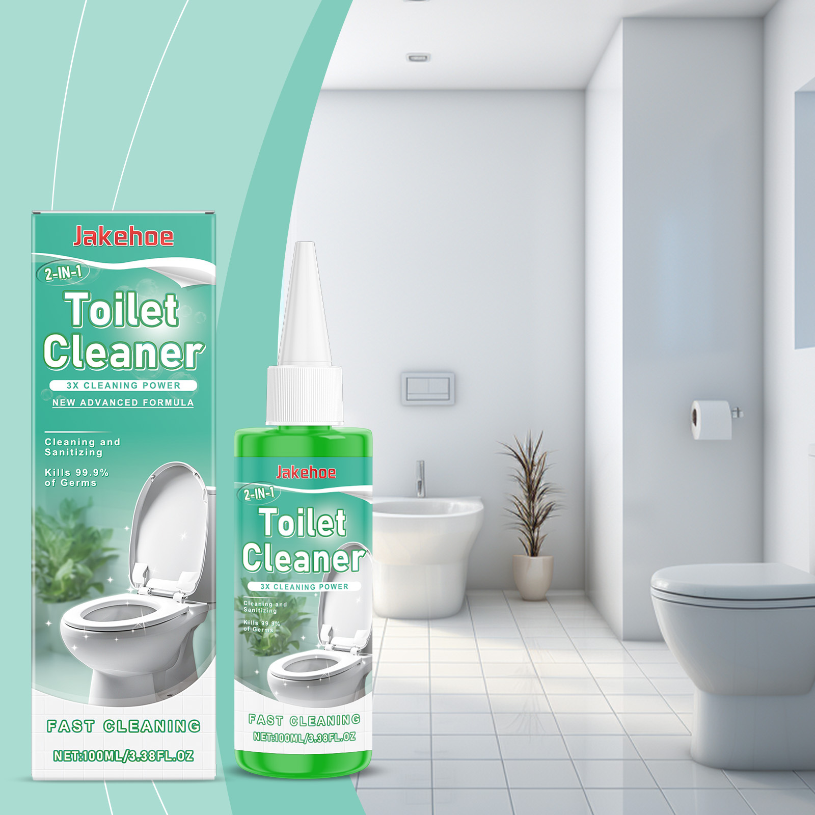 Wc-reiniger, Fleckenentferner, Geruchsneutralisierer, Tiefenreiniger, Erfrischungsmittel – 100 Ml -- De