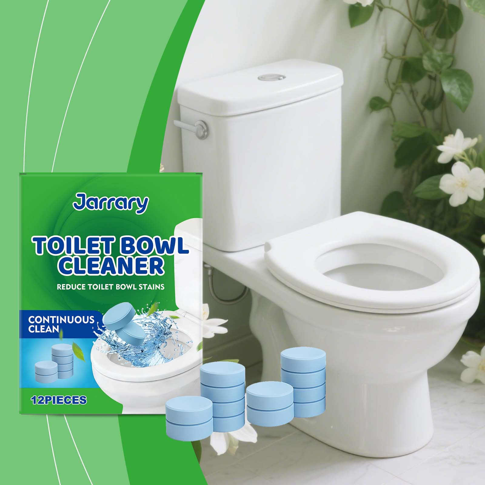 Wc-reinigungstücher Für Den Hausgebrauch – Entfernt Schmutz Und Gerüche Und Sorgt Für Strahlend Saubere Toiletten – 12 Stück -- Biemmedue