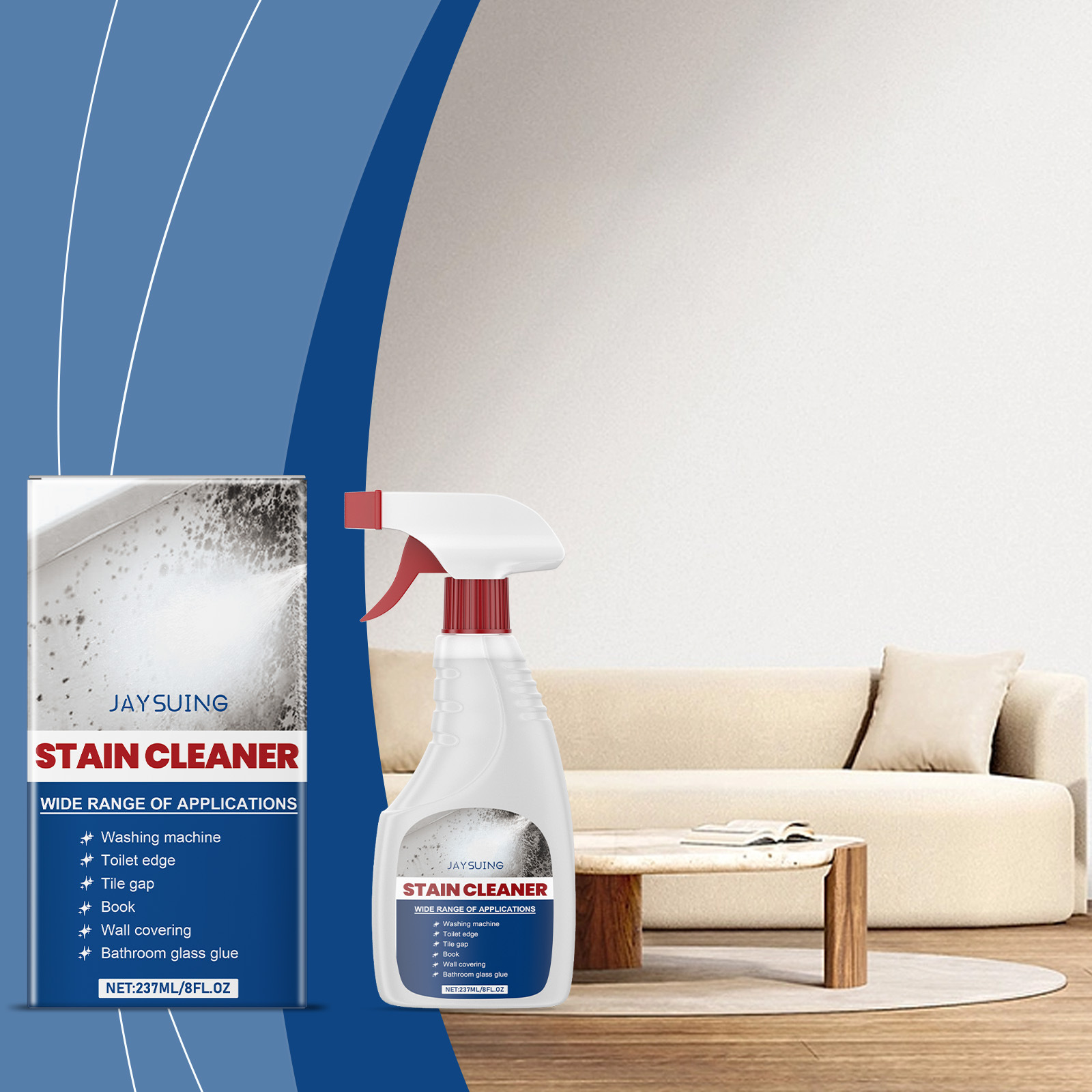 Wandreinigungsspray, Geeignet Für Haushalt, Badezimmer Und Schimmelentfernung – 237 Ml -- De