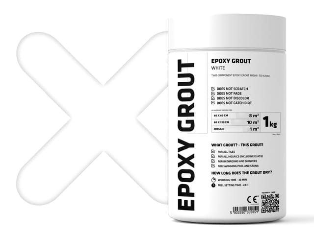 Epoxidharzmörtel zum Füllen von Fugen - weiß - 1Kg
