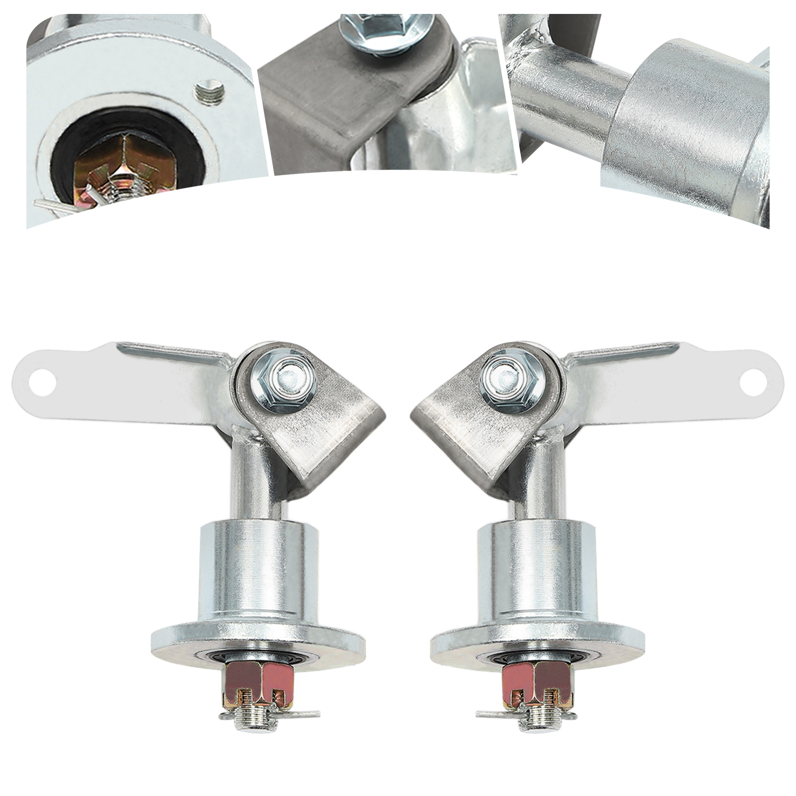 Go Kart Achsschenkel Spindel, 2 Stück 10mm Vorderradnaben Lenkspindel 3 Bolzen Radnaben Lenkspindel Für Quad Bike Atv Go Kart