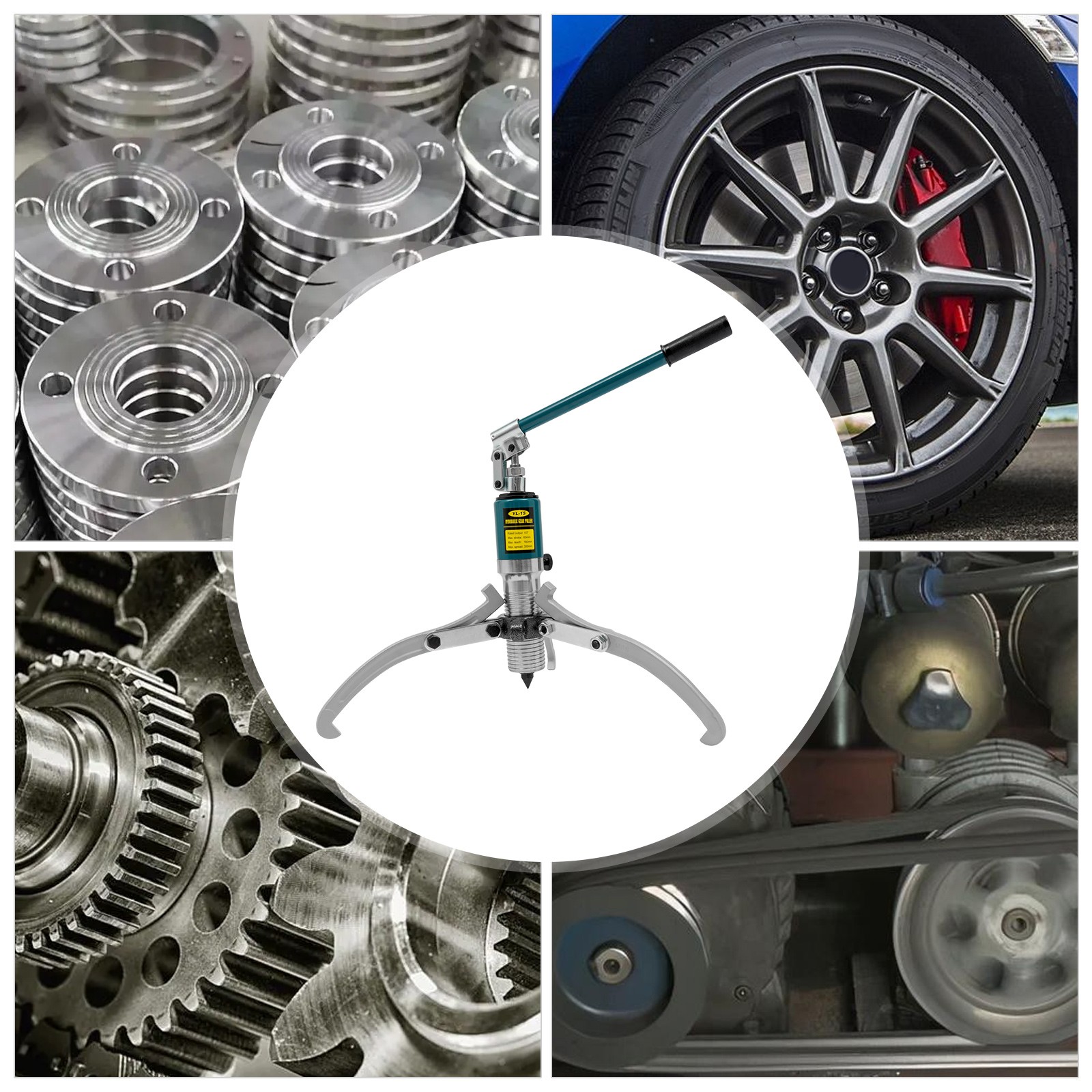 Hydraulischer Lagerabzieher 15t, 3-backen Abzieher, Ideal Für Werkstatt & Kfz-reparatur