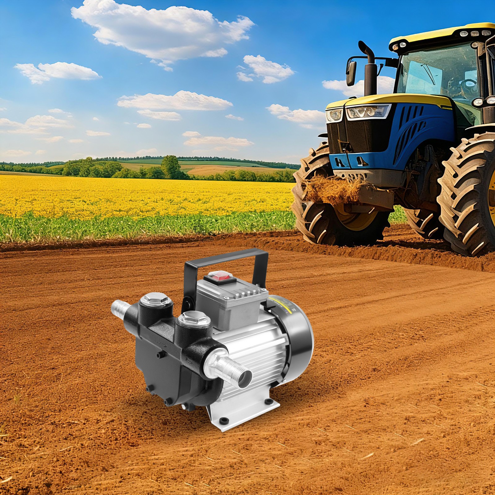 Diesel Transferpumpe 550w, 60l/min, Selbstansaugend, Ideal Für Baumaschinen, Traktoren, Schiffe, Eu-stecker