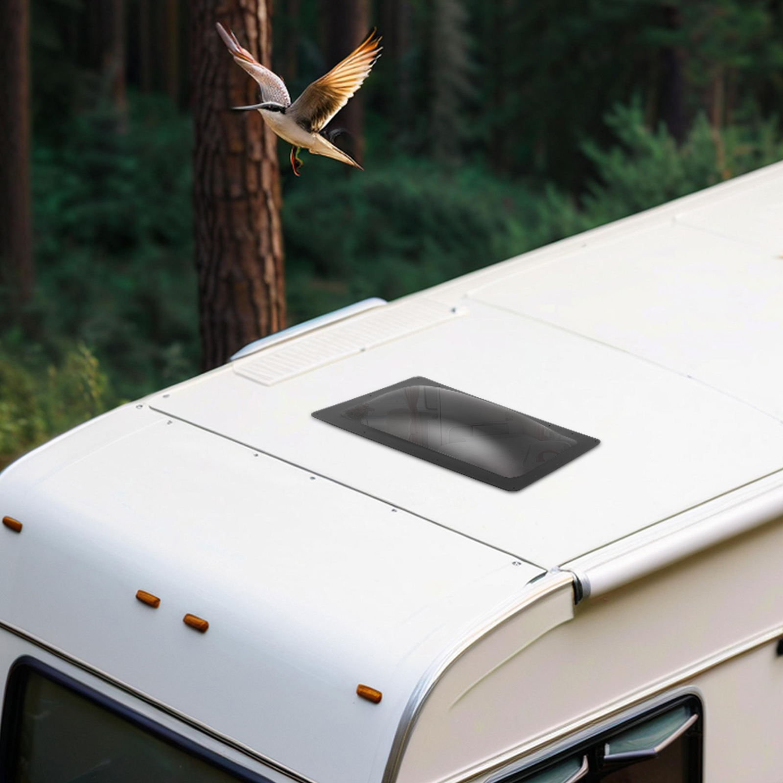 Schwarze 18 X 34 Zoll Wohnmobil Dachluke Ersatzabdeckung Außenabdeckung