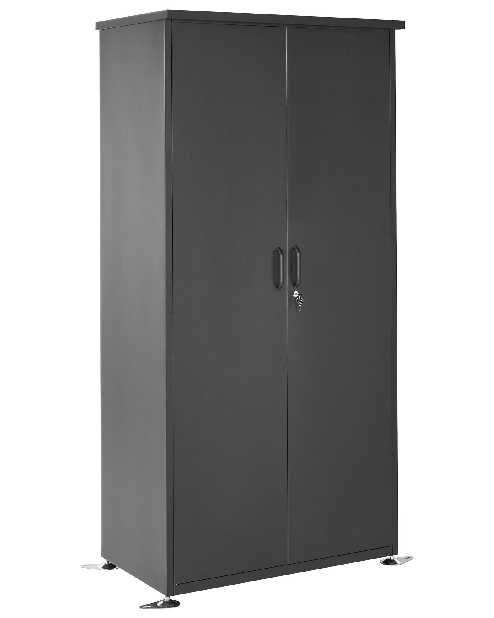 Gartenschrank Dorgali 92 Cm 188 Cm Metall Graphitgrau