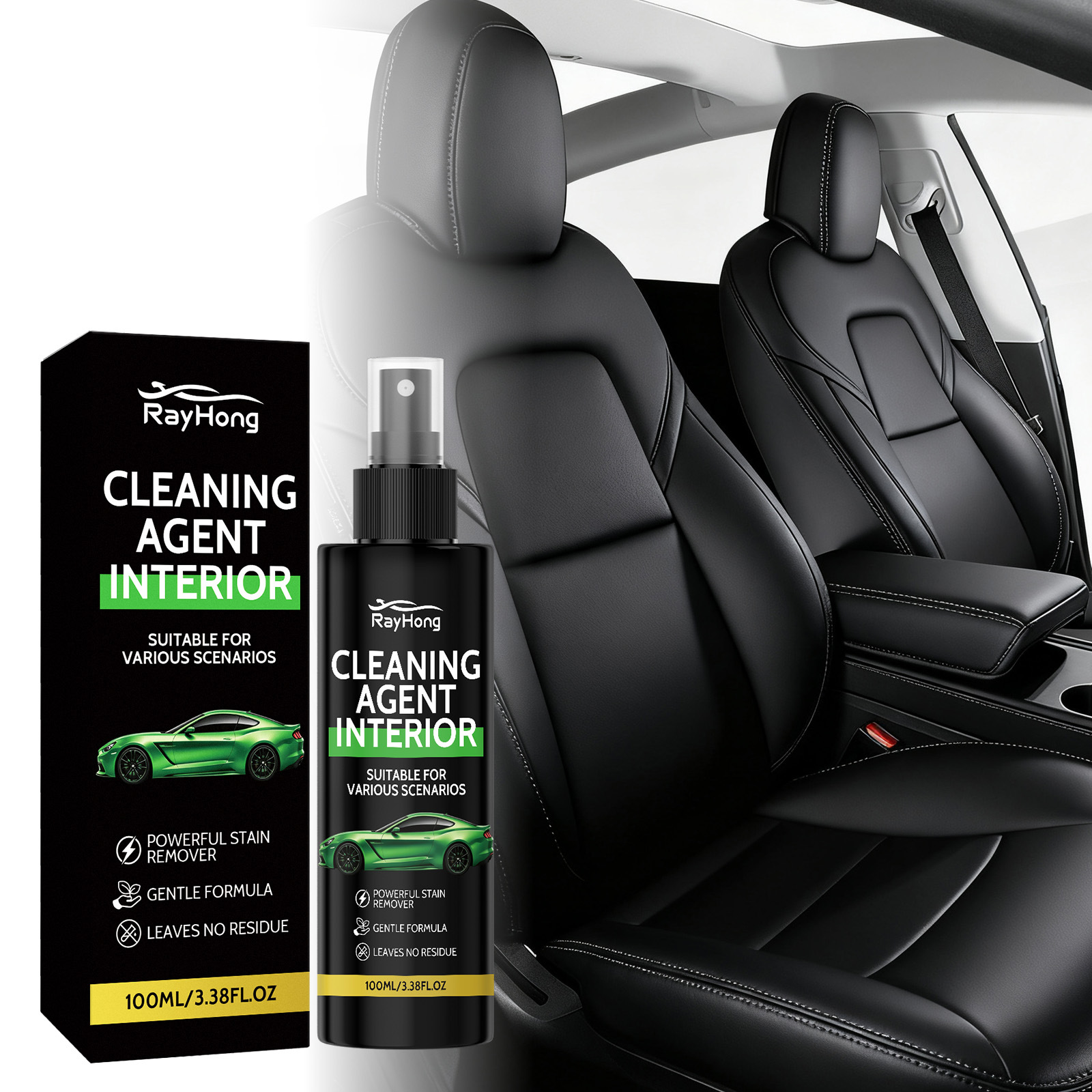 Autoinnenreiniger – Sanfte, Tägliche Reinigung Und Fleckenentfernung Für Autoinnenflächen – 100 Ml -- Biemmedue