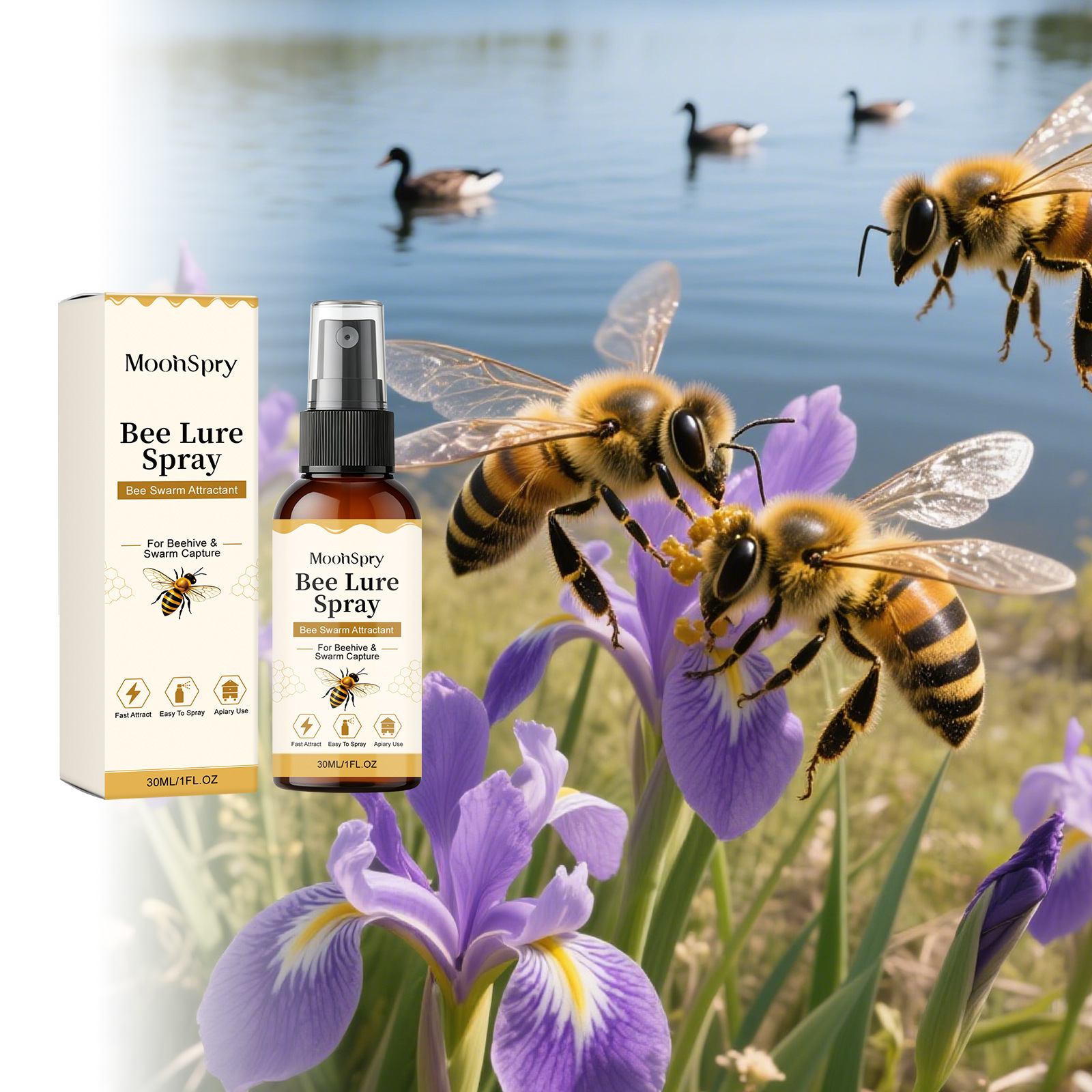 Bienenlockspray – Tragbares Outdoor-spray Zur Anlockung Von Bienen (30 Ml) -- Biemmedue
