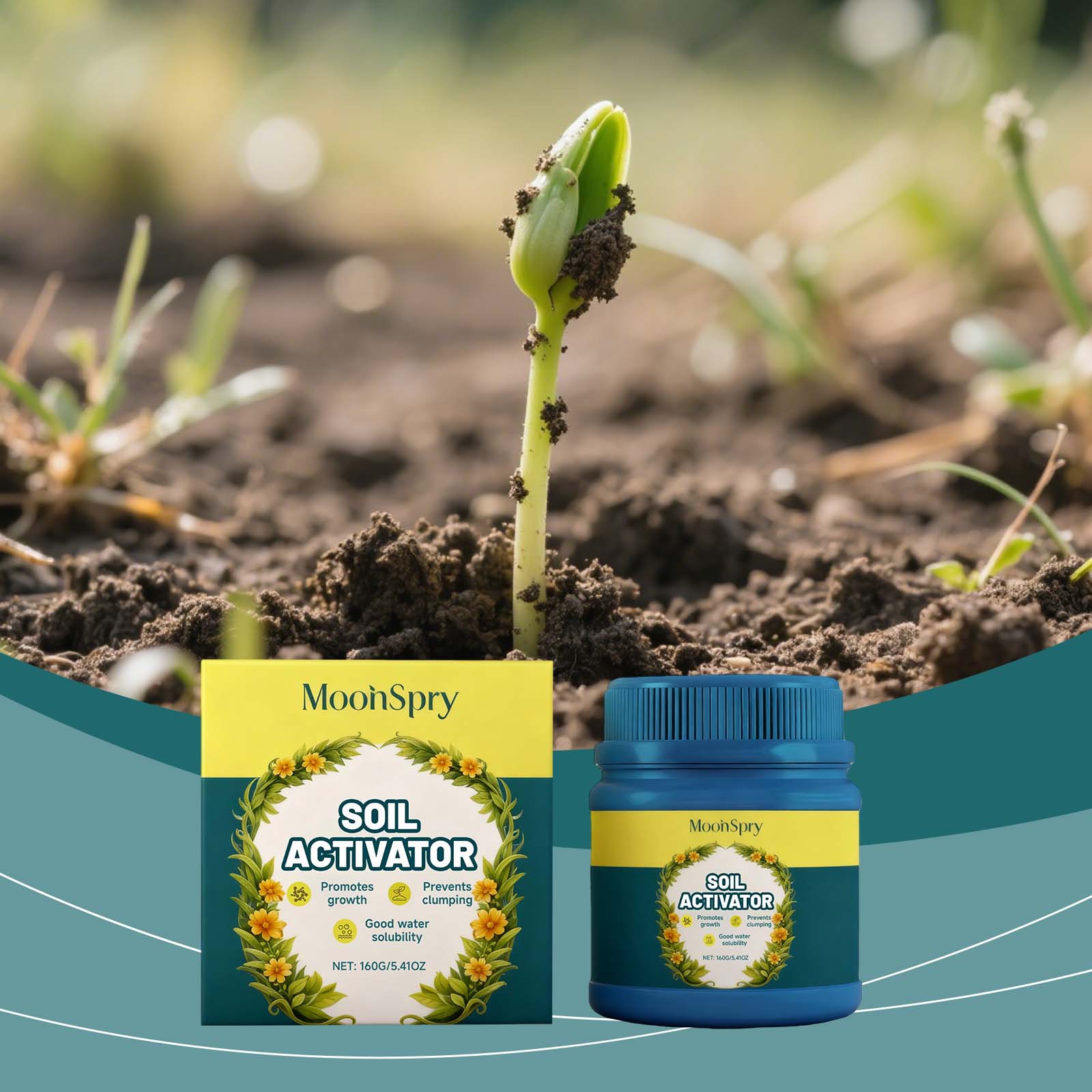 Bodenaktivator, Gartenbau-bodenverbesserer, Dünger, Nährstoffzusatz, Geeignet Für Verschiedene Topfpflanzen – 160 G -- Biemmedue