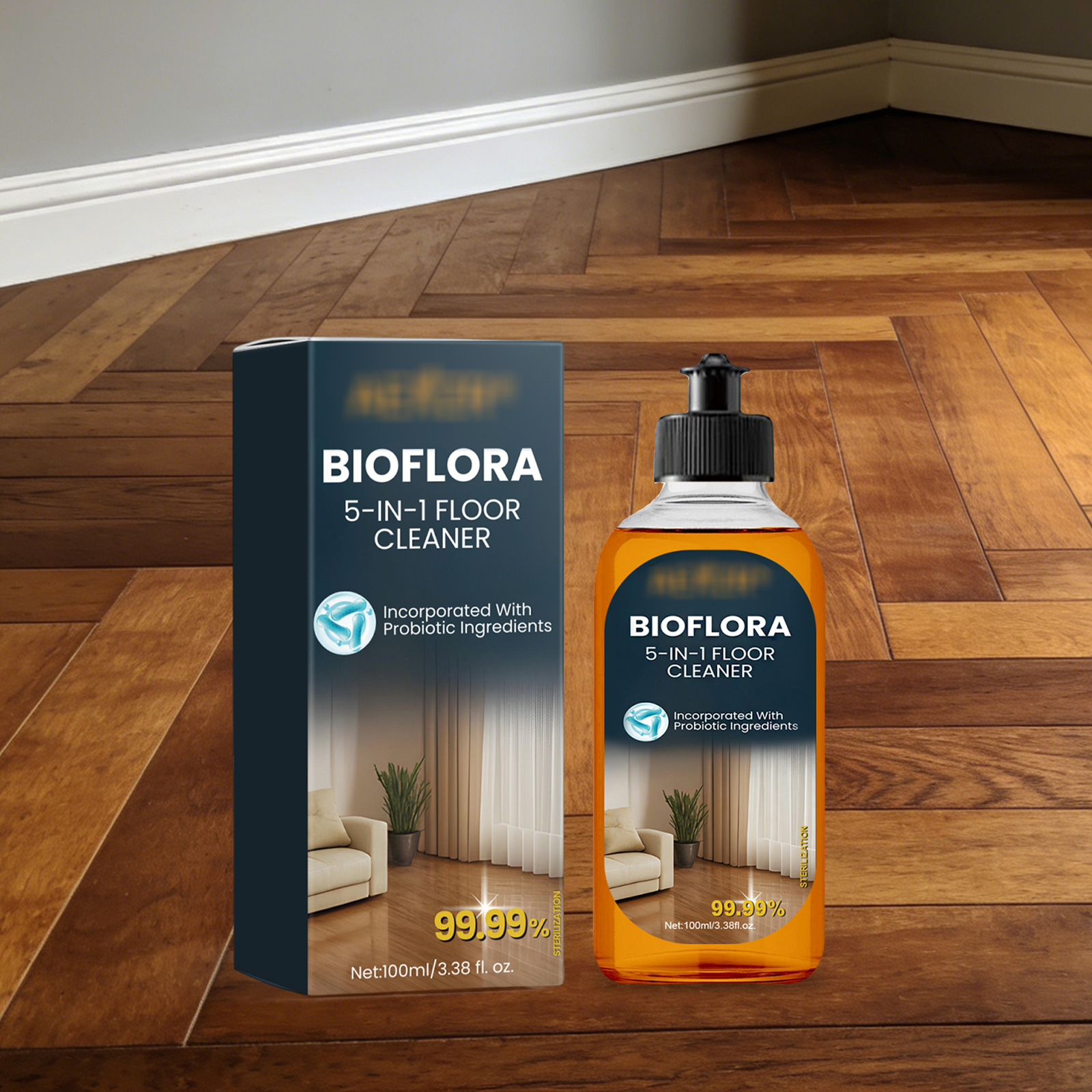 Bodenreiniger Für Holzböden Im Haushalt, Praktisch Zum Reinigen, Fleckenentfernen Und Pflegen – 100 Ml -- Biemmedue