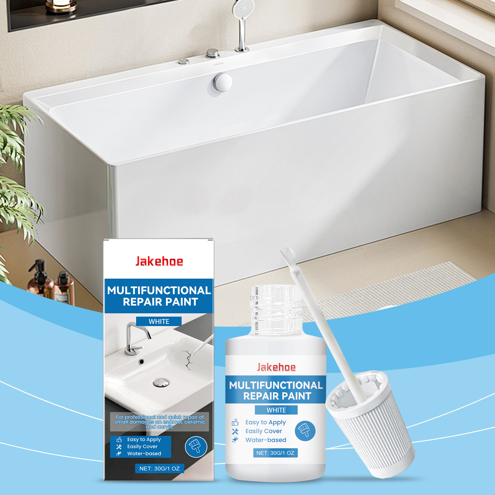 Eu-sicherheitsdatenblatt (msds) – Bestseller: Multifunktions-pflegefarbe, Wasserfest, Für Badsanierung, Deckt Kratzer Ab – 30 G -- Biemmedue