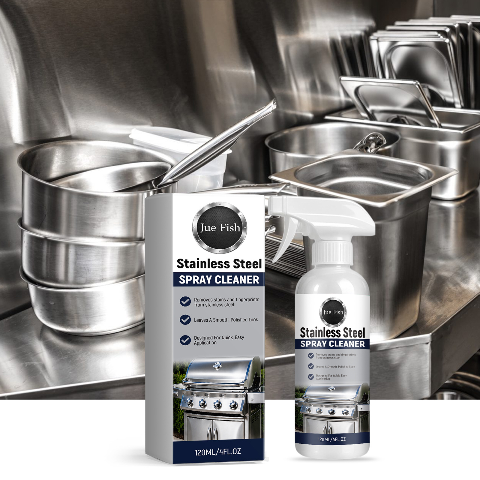 Edelstahlreiniger Für Haushaltsgeräte Und Küchenutensilien – 120 Ml -- Biemmedue
