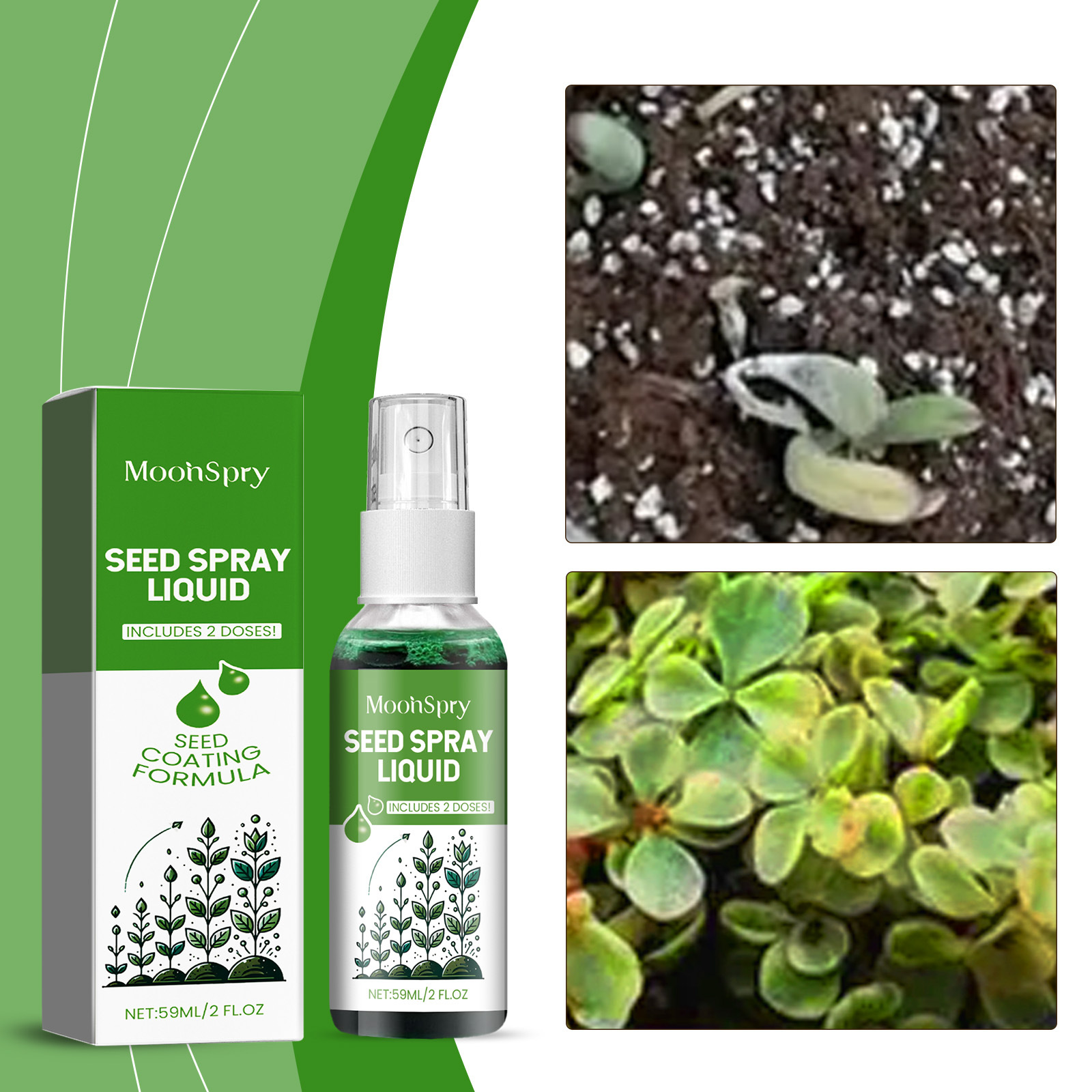 Flüssiges Rasengrünspray Für Blumen, Obstbäume, Grünpflanzen, Laub Und Gras – 59 Ml -- Biemmedue