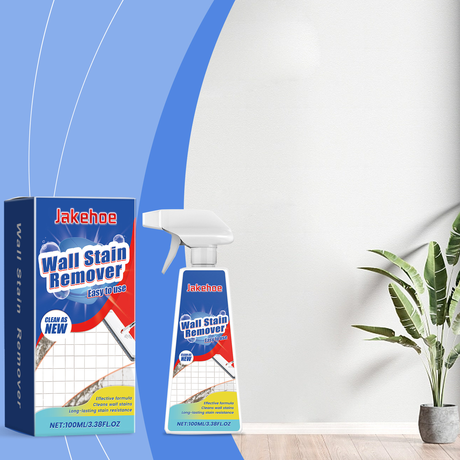 Haushalts-fleckenentferner Für Wände, Wasserflecken, Schmutz Und Schimmel Im Badezimmer – 100 Ml -- Biemmedue