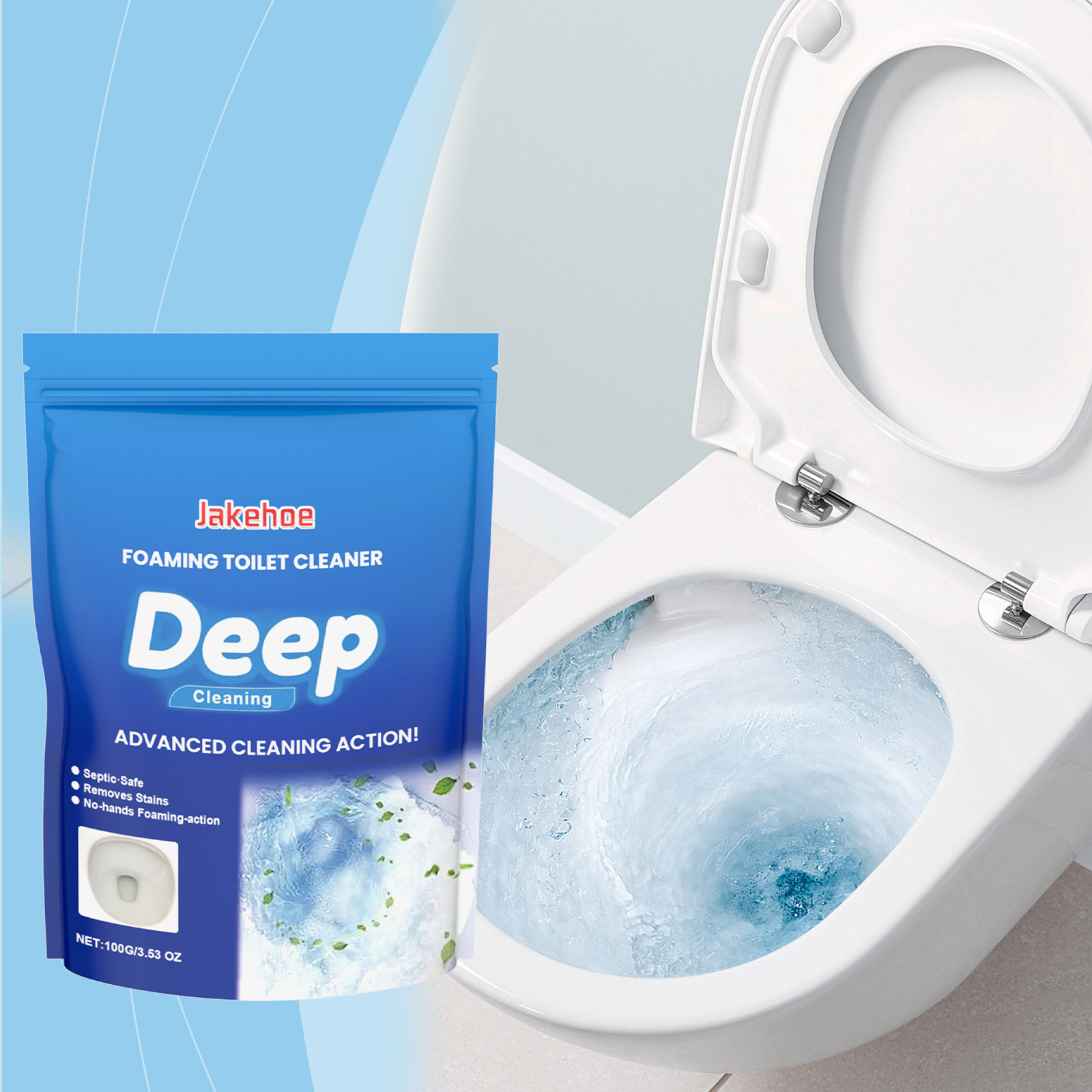 Haushalts-wc-reiniger, Duftender Schaumreiniger, Desodorierend, Fleckenentferner Und Erfrischender Duft – 100 G -- Biemmedue