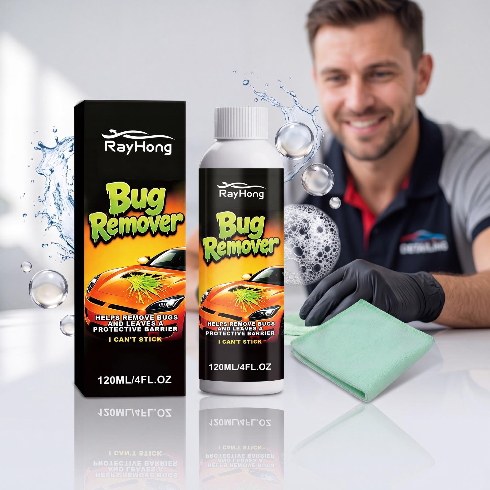 Insektenfleckenentferner Eignet Sich Zur Reinigung Von Insektenresten Und -flecken Auf Autolack Und Glasoberflächen. – Insektenfleckenentferner: 120 Ml × 1 + 1 Tuch × 1 -- Biemmedue