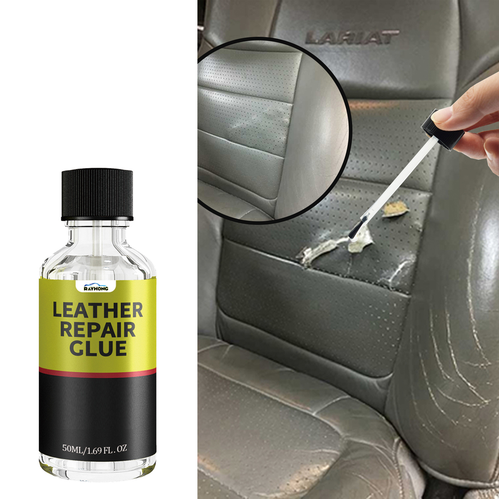 Lederpflegekleber Für Autositze Und Sofas Aus Leder, Kratzerreparaturkleber Für Leder – 50 Ml -- Biemmedue