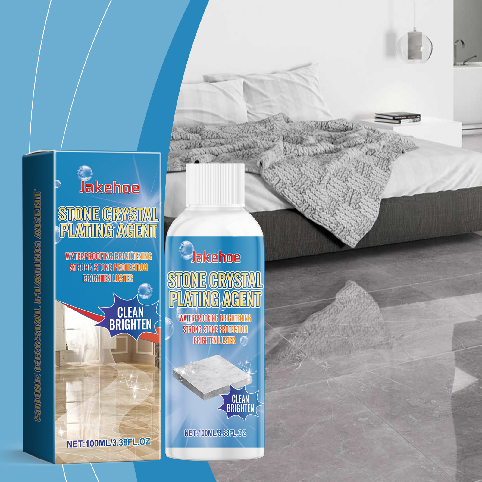 Marmorreiniger Und -polierer, Reiniger Zur Kratzerreparatur Auf Küchenfliesen Und Arbeitsplatten, Steinversiegelungsmittel – 100 Ml -- Biemmedue
