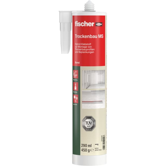 Fischer - Hybrid-Klebstoff Trockenbau MS 290ml/450g - 575347
