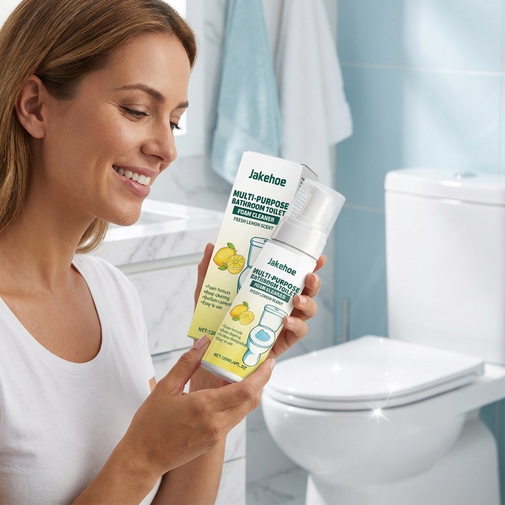 Mehrzweck-wc-schaumreiniger Mit Zitronenduft, Aktivschaum Für Gründliche Reinigung Und Fleckenentfernung – 120 Ml -- Biemmedue