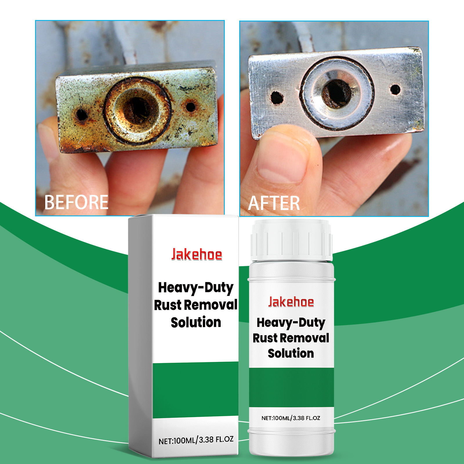 Metall-rostentferner, Stahl-rostentferner, Fleckenentferner, Vergilbungsentferner, Rostentferner, Langzeitschutz, Schnelltrocknender Rostentferner – 100 Ml -- Biemmedue