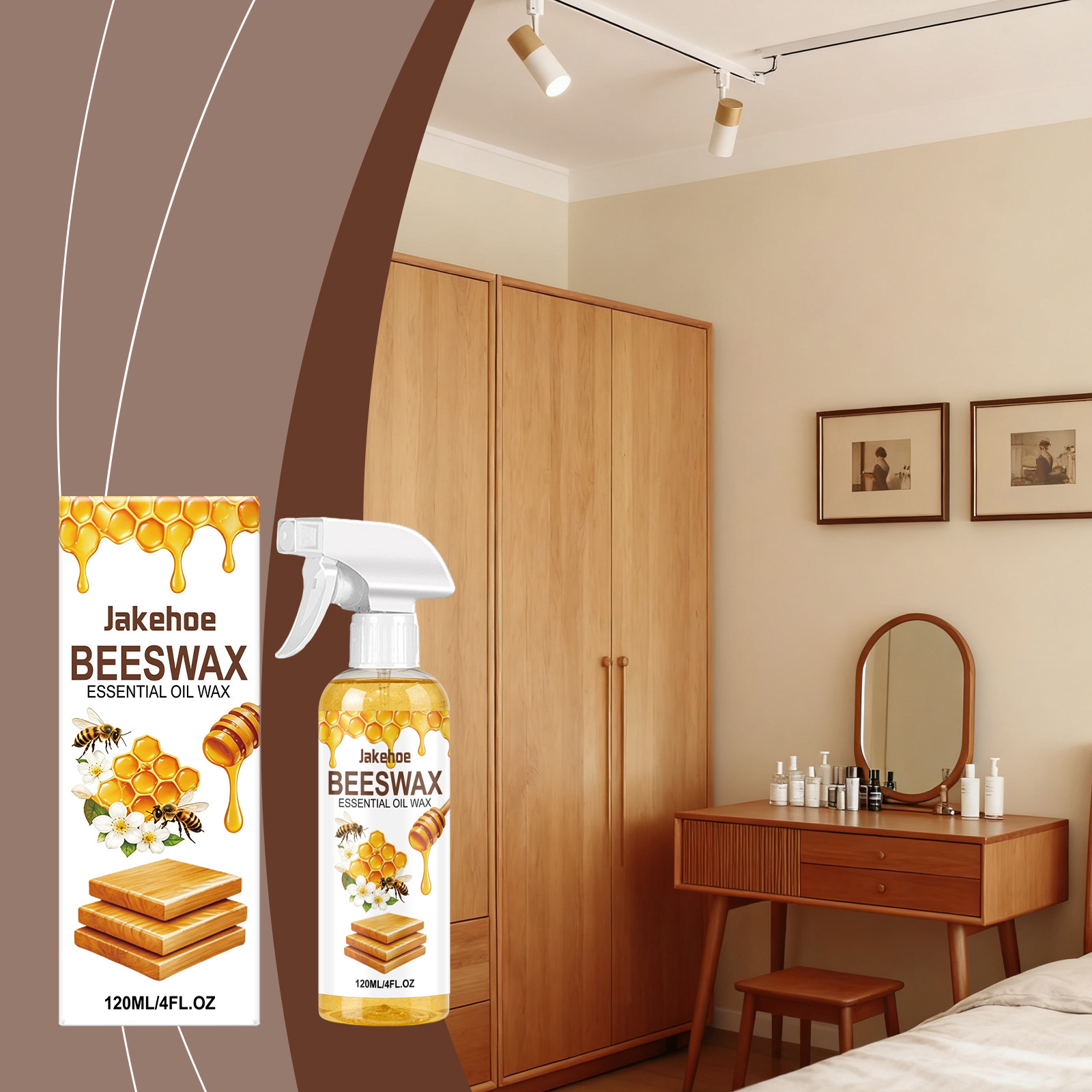 Möbelpolitur Mit Bienenwachs – Reinigt, Poliert Und Bringt Holzmöbeloberflächen Zum Glänzen – 120 Ml -- Biemmedue