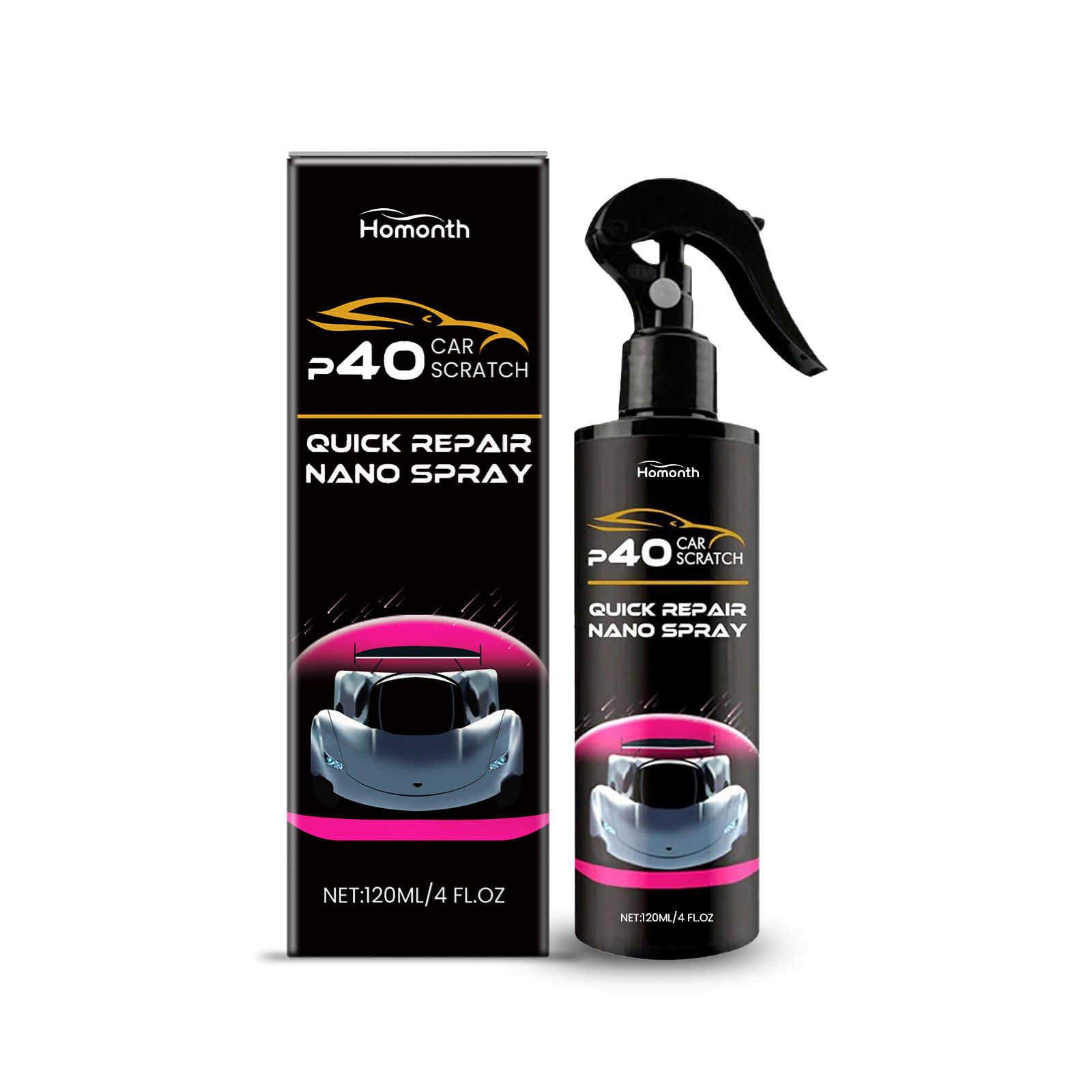 Nano-pflegespray Für Autokratzer – Reinigung, Fleckenentfernung, Politur Und Pflege Von Lackkratzern – 120 Ml -- Biemmedue