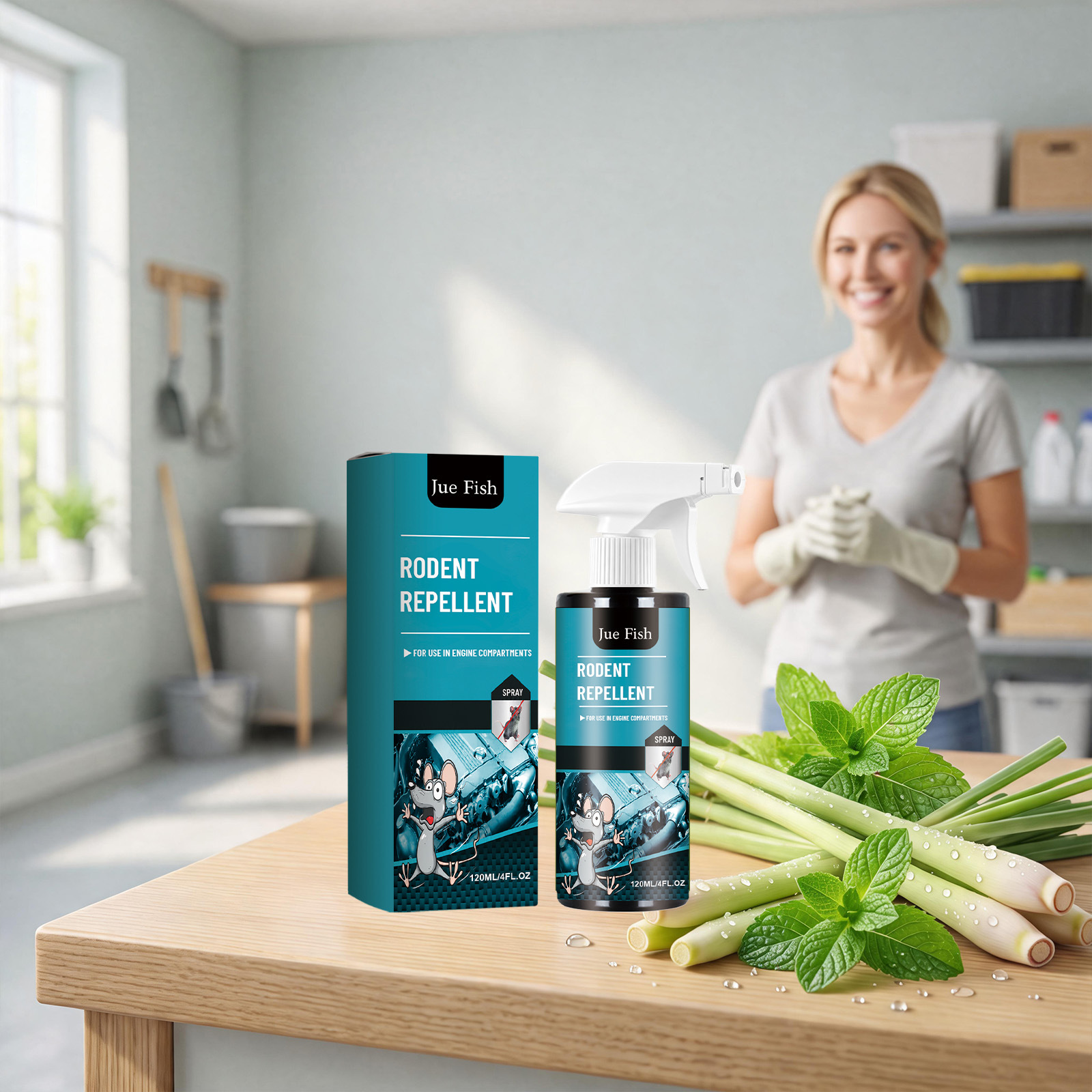 Rattenabwehrspray Für Den Täglichen Gebrauch Im Haushalt Und Im Garten. Schützt Vor Nagetierbissen Und -schäden. Praktisches Spray – 120 Ml. -- Biemmedue