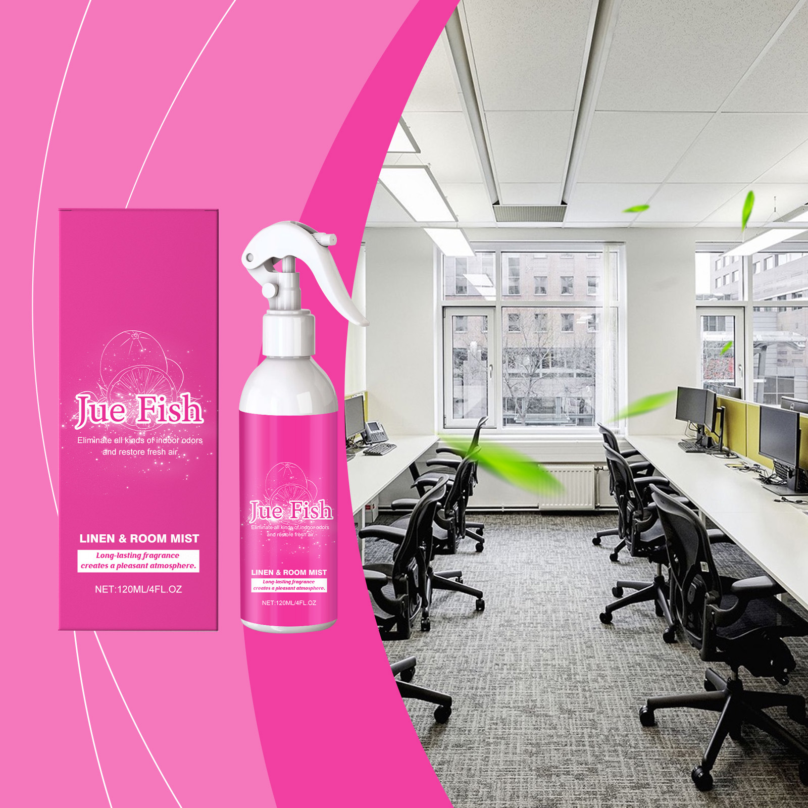 Raumspray Für Den Heimgebrauch, Natürlicher, Frischer Und Eleganter Duft, Reinigendes Und Beruhigendes Aroma – 120 Ml -- Biemmedue