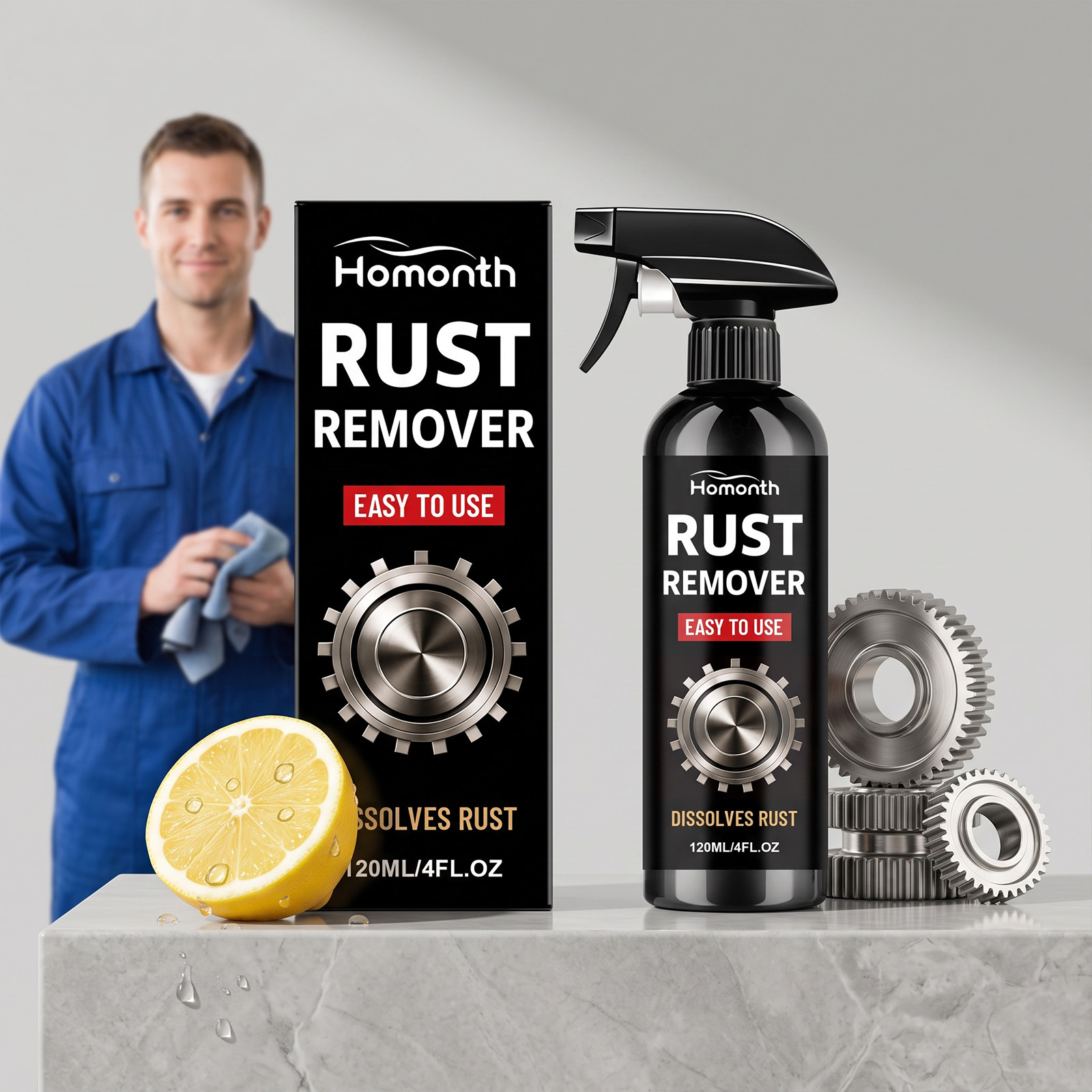 Rostentferner-spray Für Die Tägliche Reinigung Und Aufbereitung Von Autometallteilen – 120 Ml -- Biemmedue