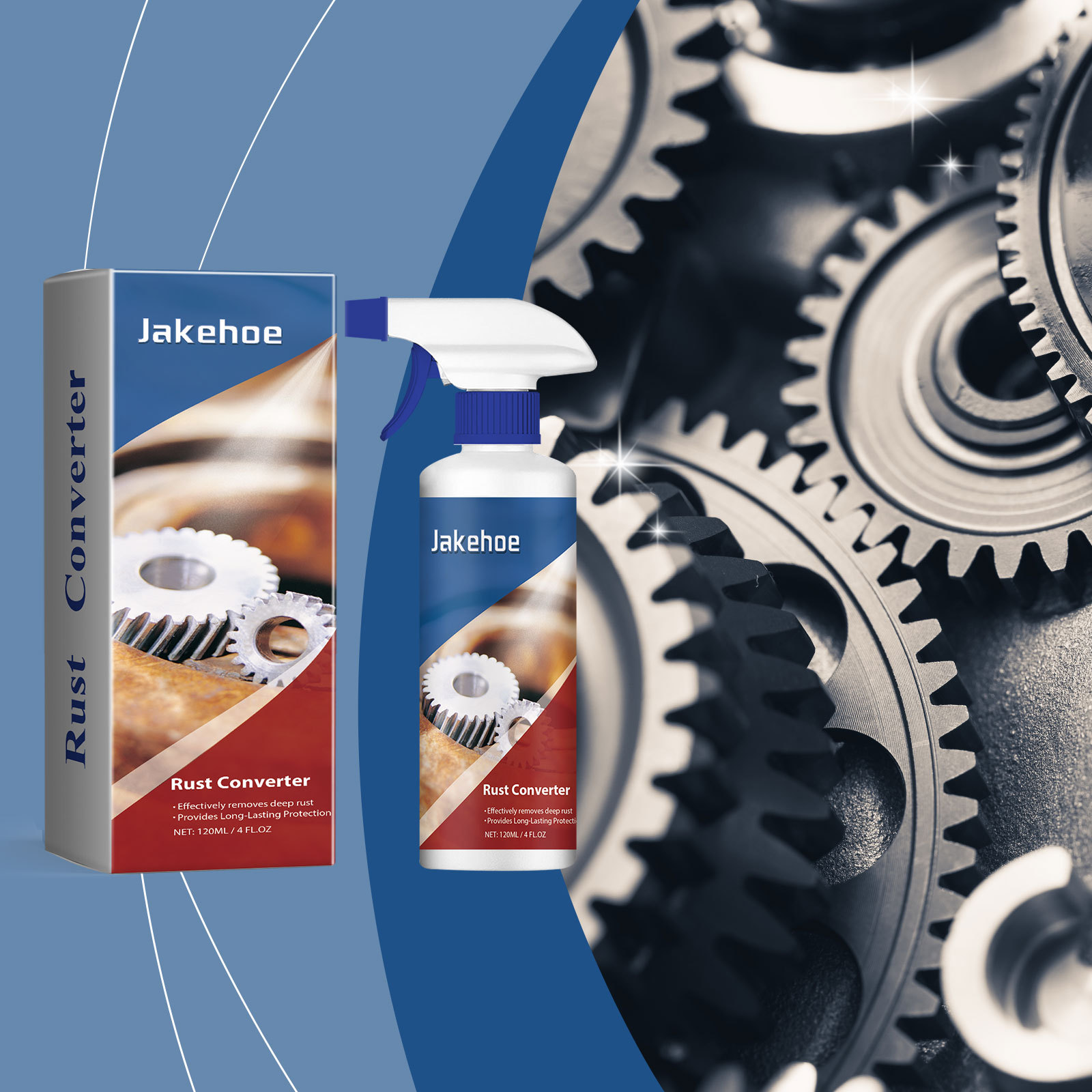 Rostschutzmittel Und -umwandler Für Metalloberflächen, Eisentüren, Zahnradhalterungen, Rostentfernungs- Und Reinigungsmittel – 120 Ml -- Biemmedue