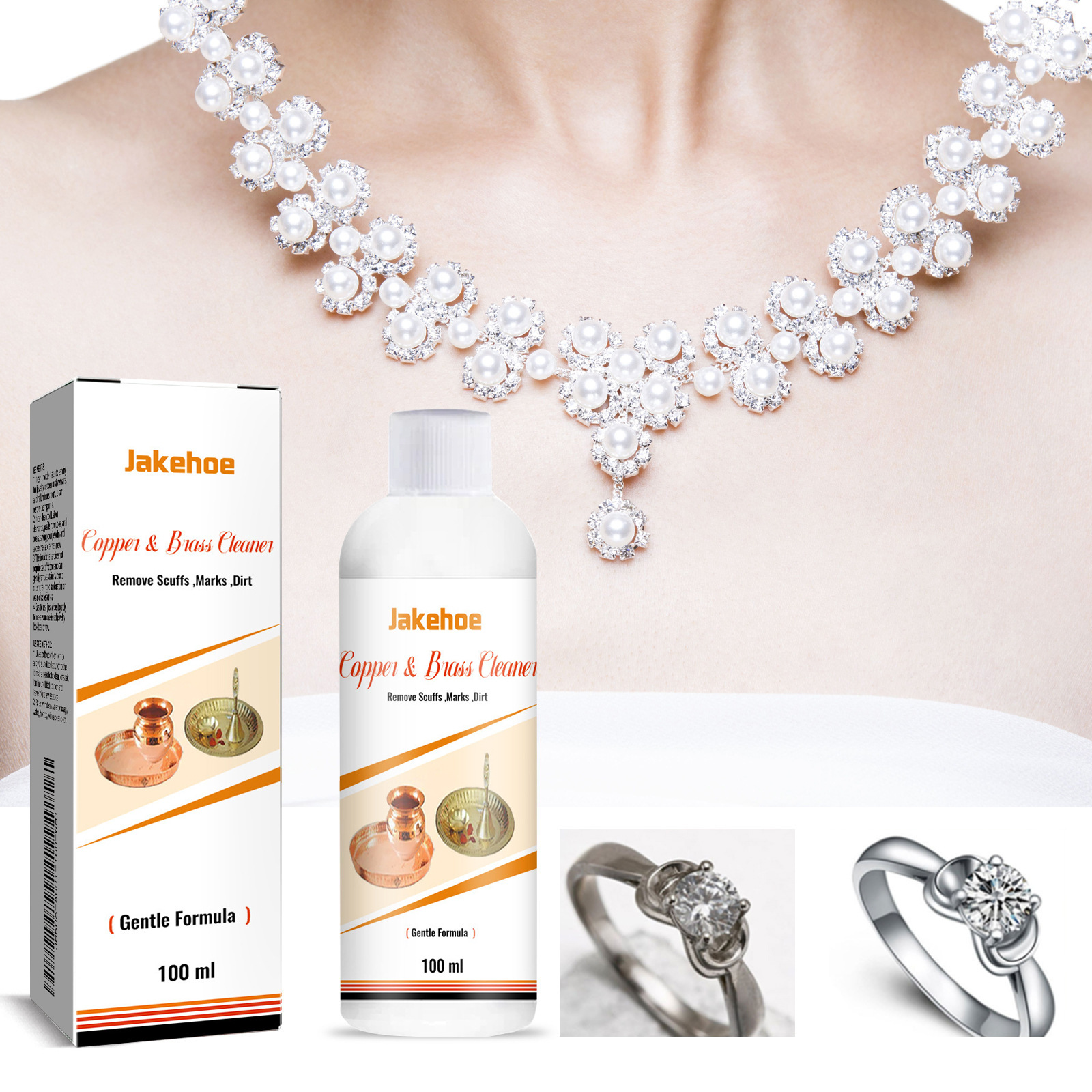 Schmuckreiniger – Reinigt, Entfernt Flecken, Beugt Oxidation Und Anlaufen Vor Und Pflegt Schmuck – 100 Ml -- Biemmedue
