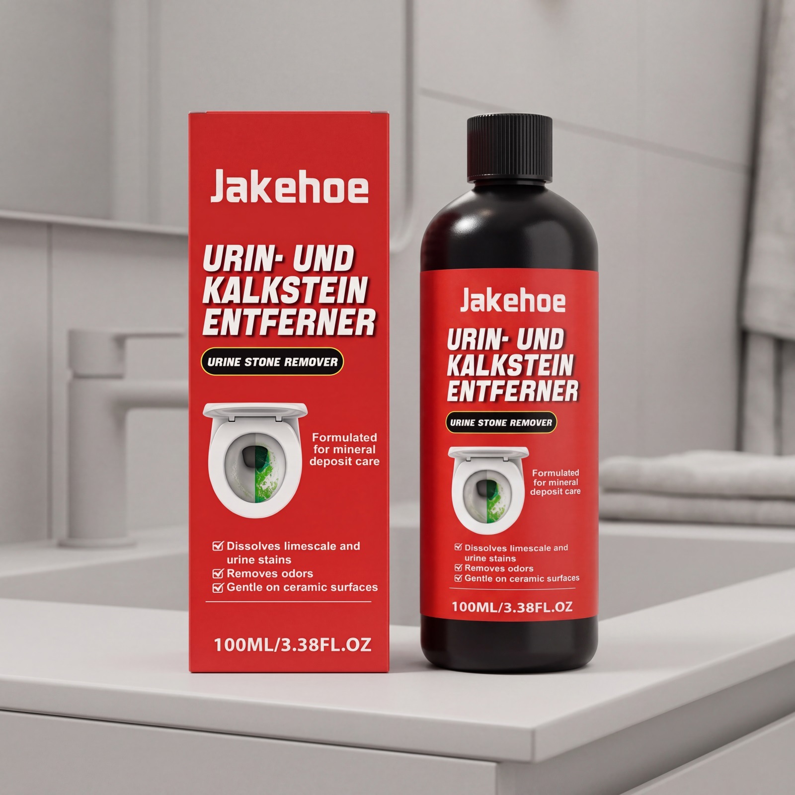 Urinfleckenentferner Für Badezimmer, Keramik-toiletten Und Die Tägliche Reinigung – 100 Ml -- Biemmedue