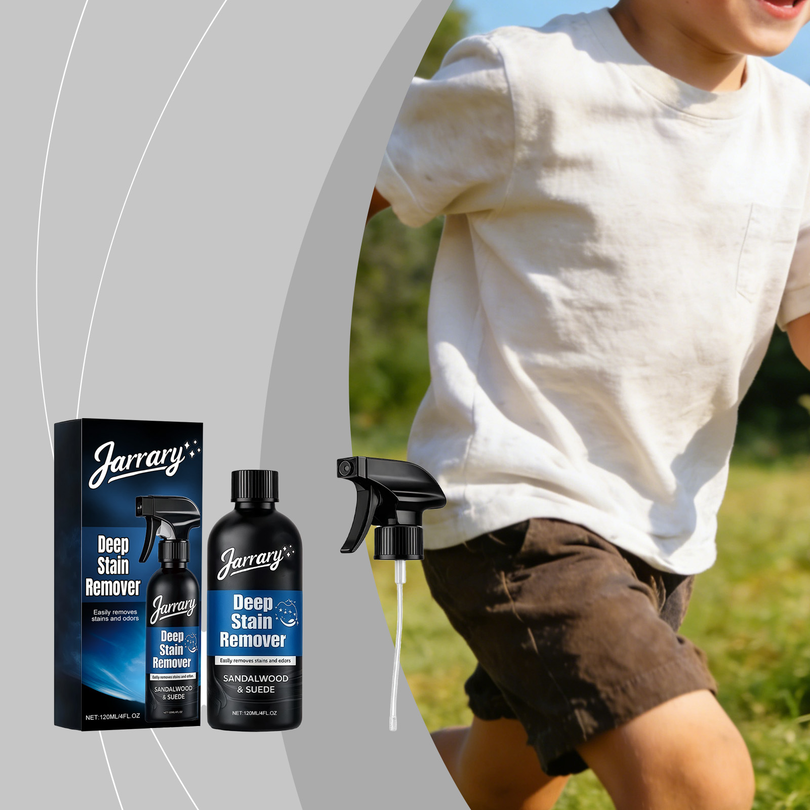 Vielseitiger Fleckenentferner Für Den Außenbereich, Geeignet Für Zuhause, Büro Und Garten. 120 Ml + Zubehör. -- Biemmedue