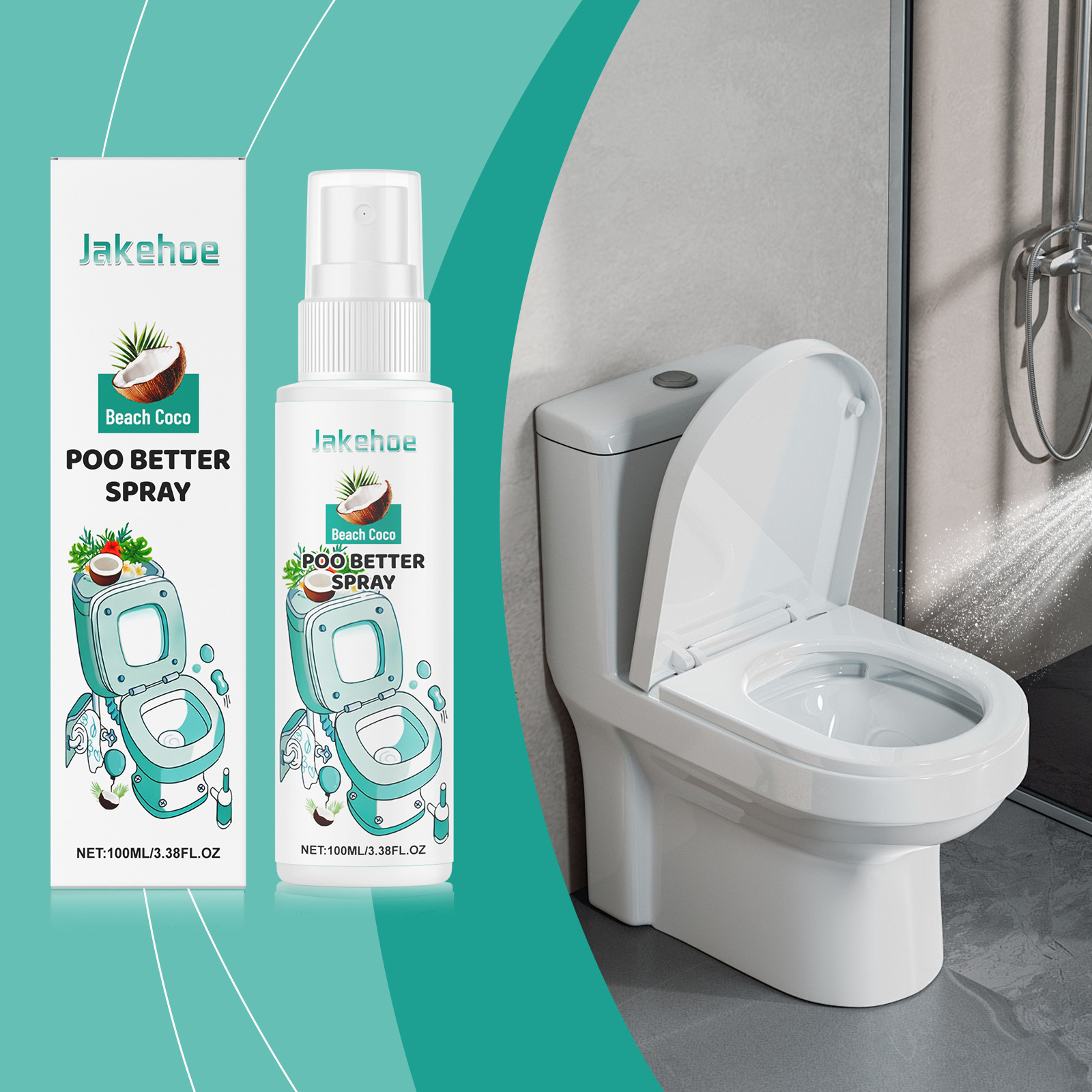Wc-reinigungsspray – Erfrischend, Reinigend, Langanhaltend, Geeignet Für Den Täglichen Gebrauch, Zu Hause Und Im Hotel. Tragbares Reinigungsspray – 100 Ml -- Biemmedue