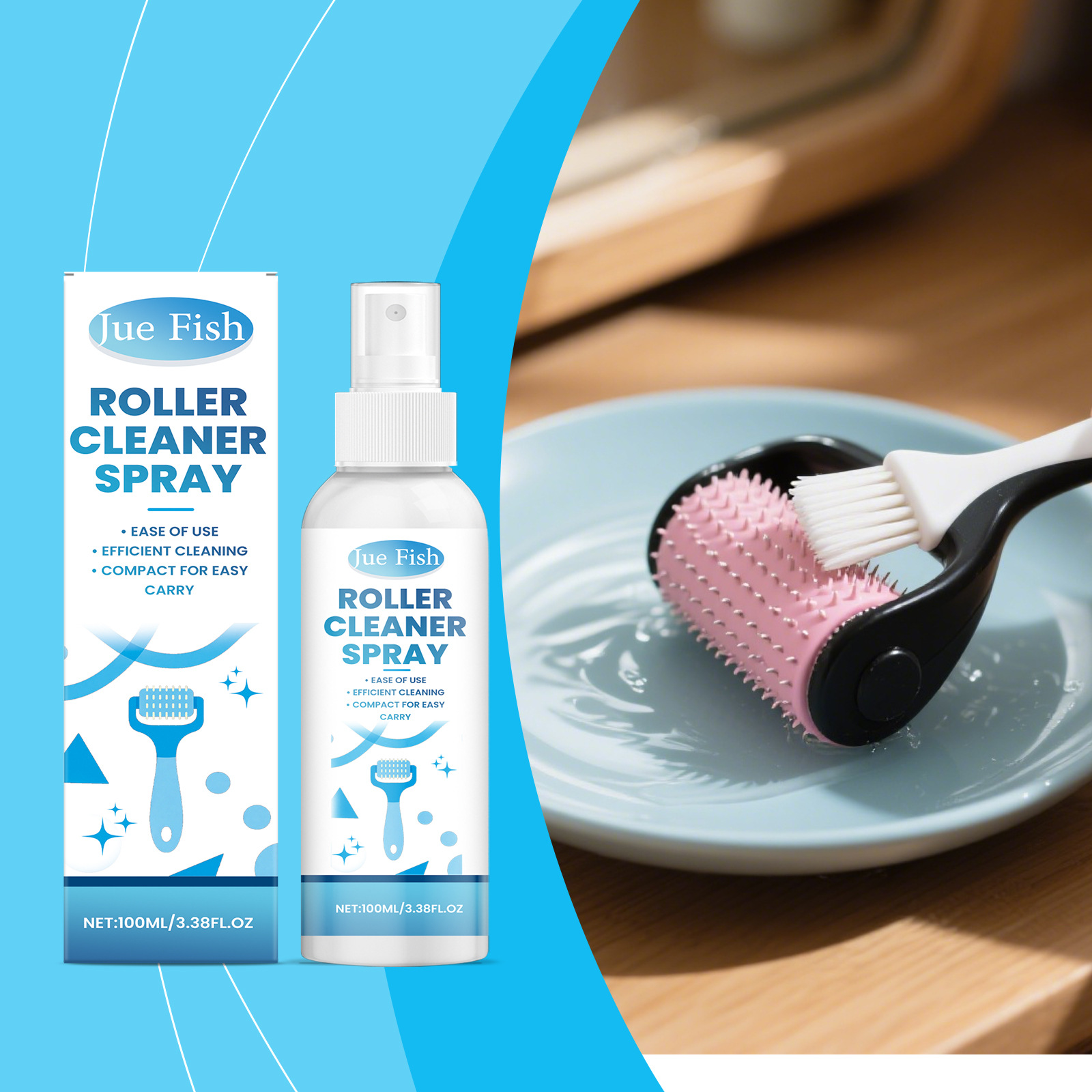 Walzenreinigungsspray Entfernt Walzenflecken, Verbessert Die Oberflächenglätte, Hält Die Walzen Sauber Und Dient Der Pflege Und Aufbereitung – 100 Ml -- Biemmedue