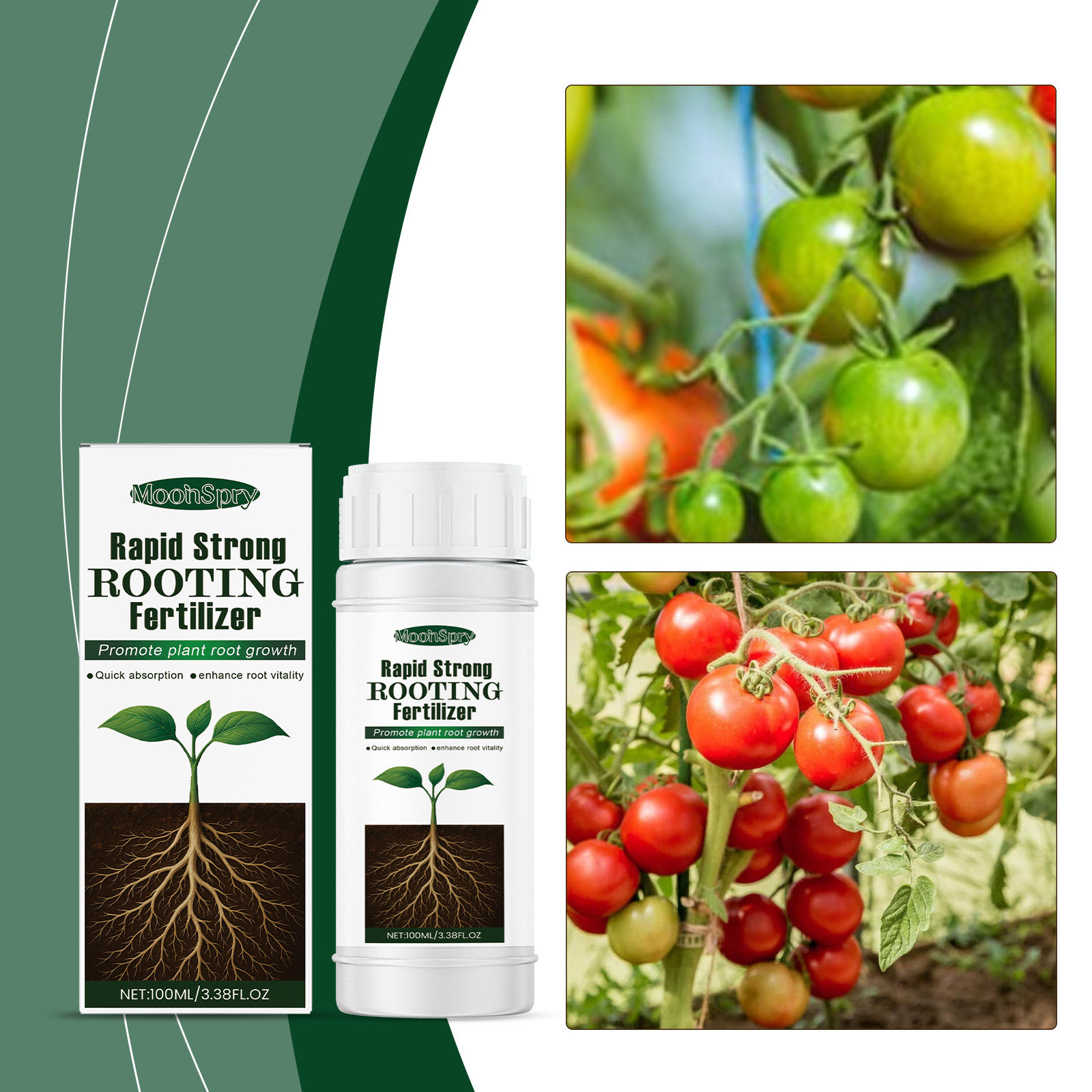 Wurzelstärkender Nährstoffdünger, Geeignet Für Zimmerpflanzen Und Blumen, Tragbarer Flüssigdünger Für Den Garten – 100 Ml -- Biemmedue